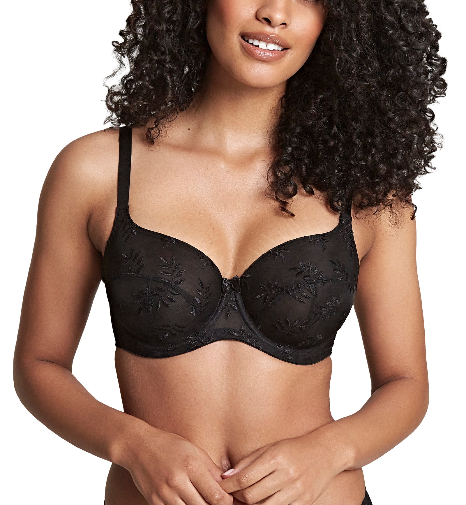 Panache Tango II Balcony Underwire Bra (3251),28GG,Black - Black,28GG