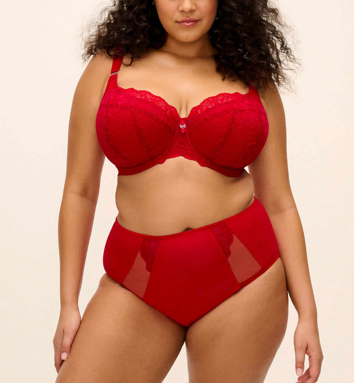 Elomi Brianna Full Panty Brief (8085),Medium,Haute Red - Haute Red,Medium