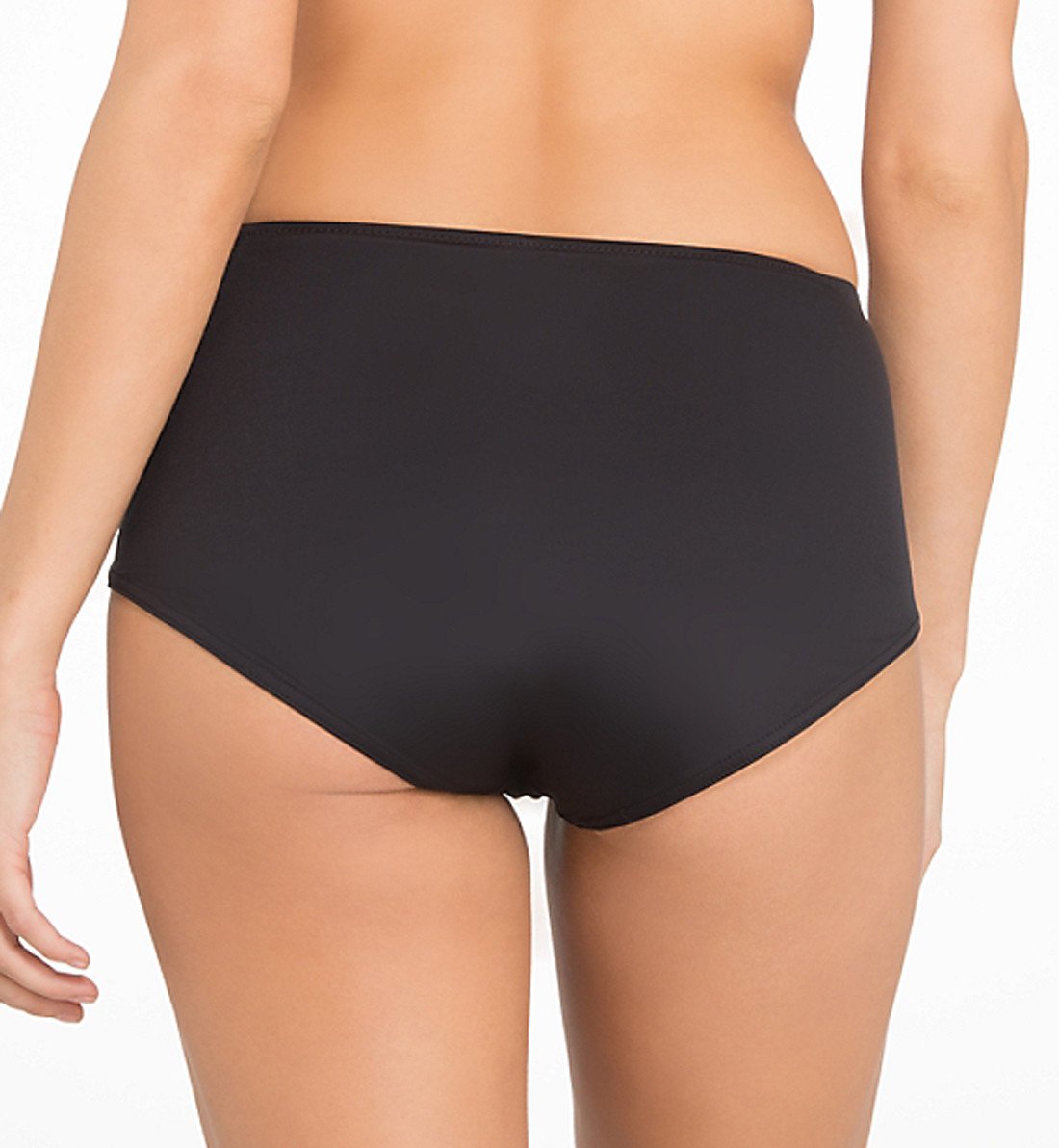 Fantasie Versailles Deep Gathered Control Swim Brief (5752),XS,Black - Black,XS