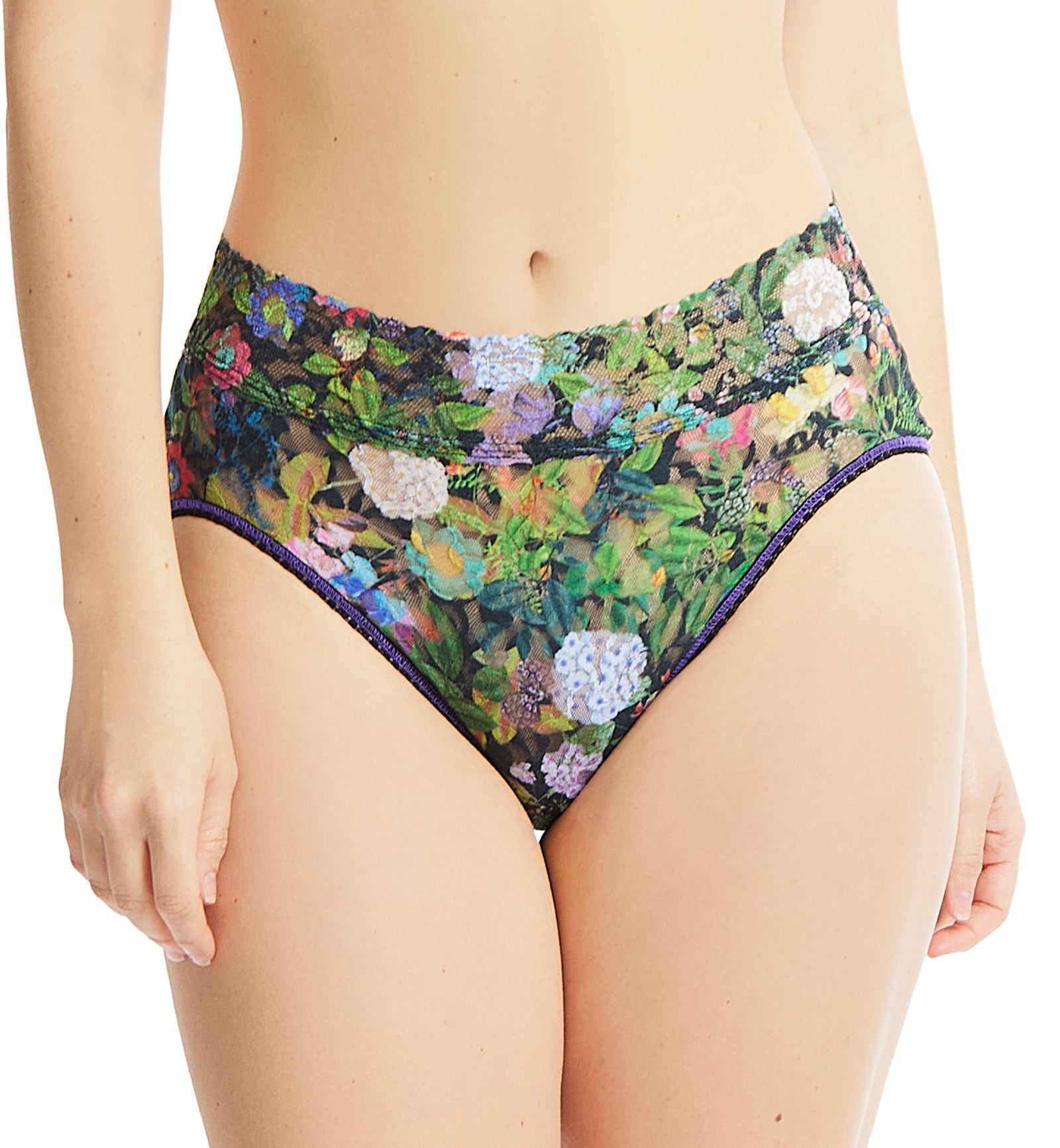 Hanky Panky Signature Lace Printed French Brief (PR461),Small,Voices on the Veranda - Voices on the Veranda,Small
