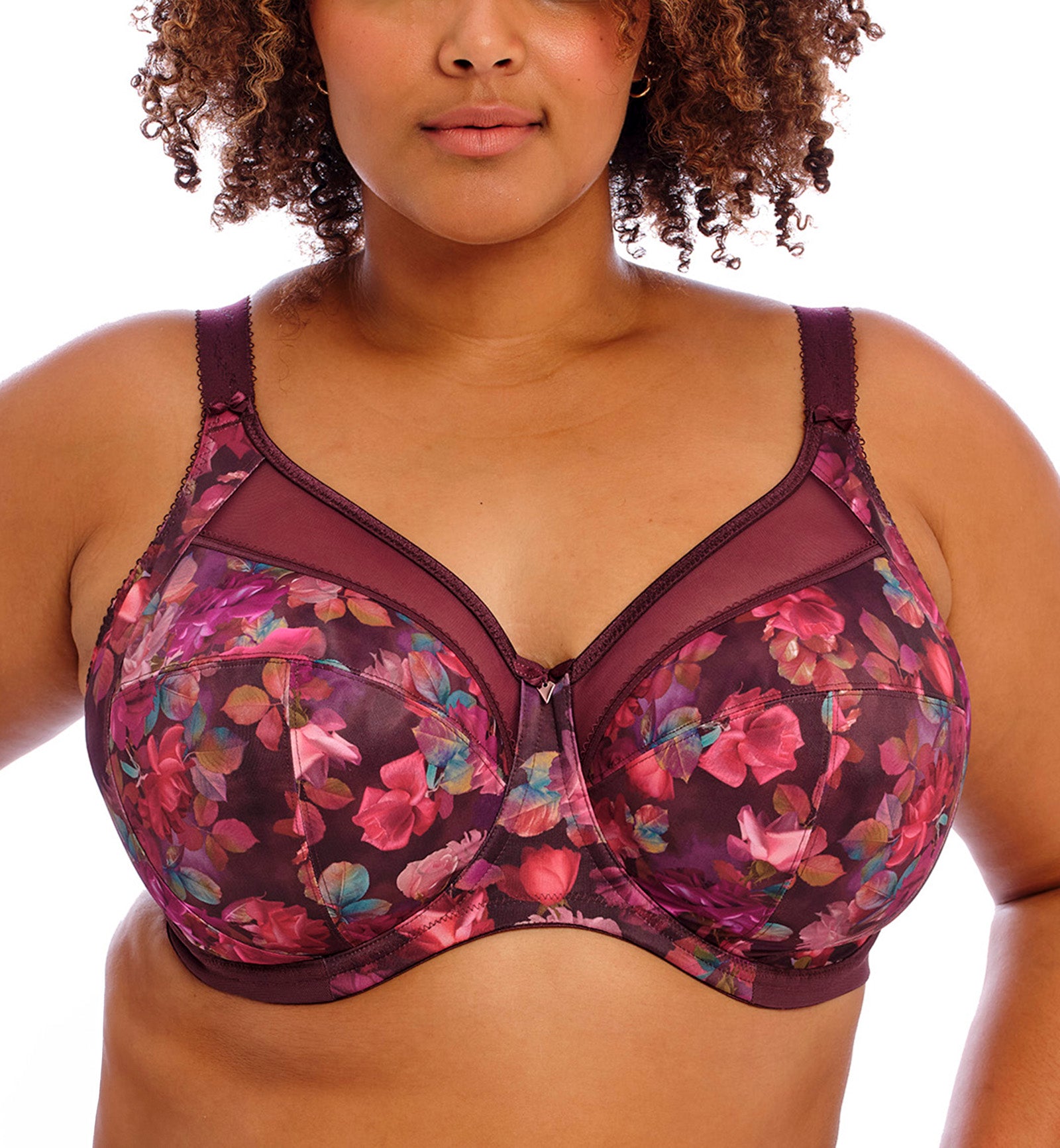 Goddess Kayla Support Underwire Bra (6162),34I,Plum Rose - Plum Rose,34I