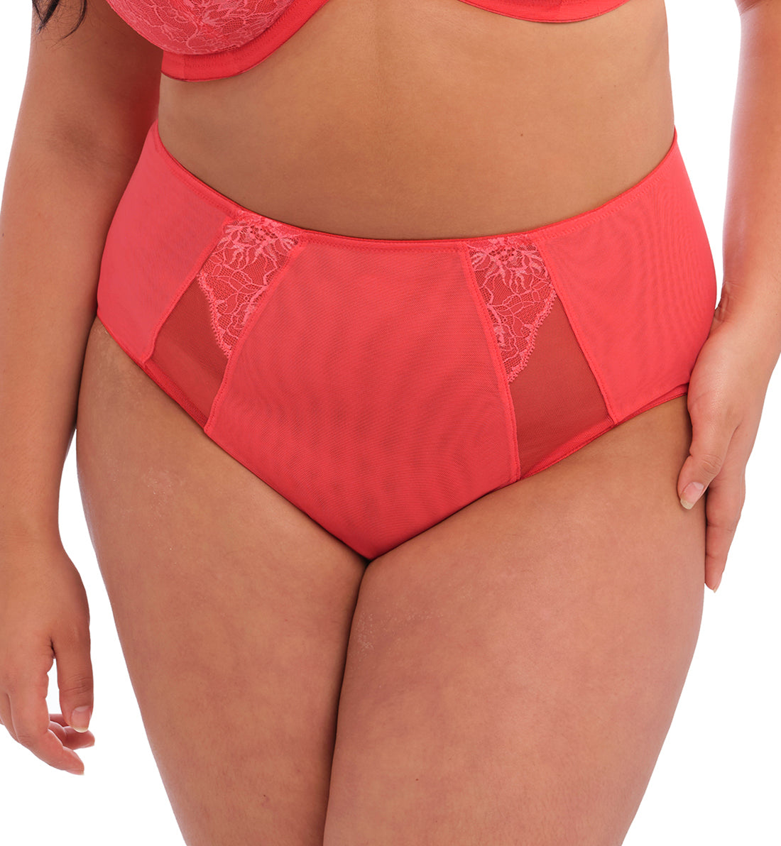 Elomi Brianna Full Panty Brief (8085),Large,Cayenne - Cayenne,Large