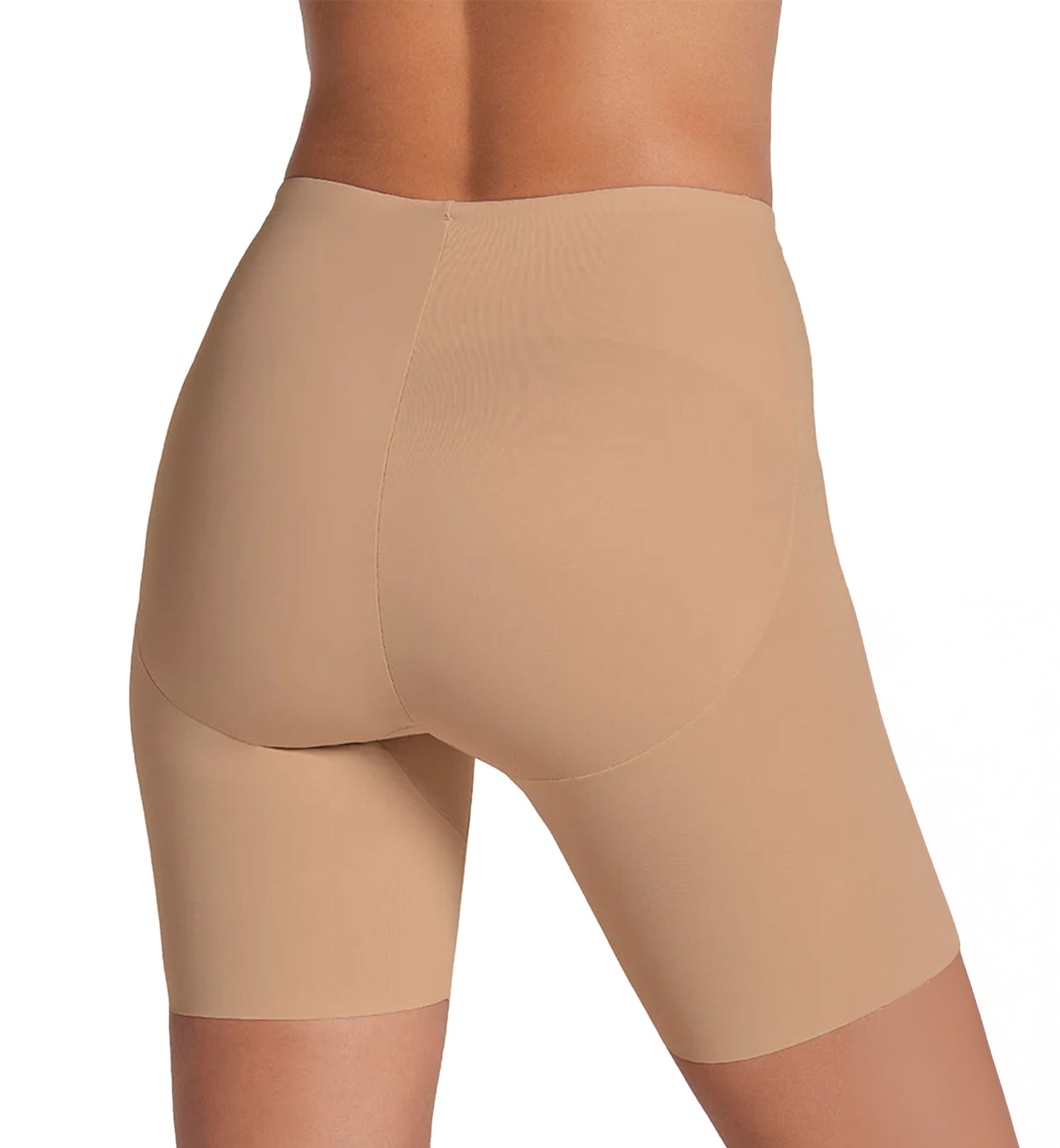 Leonisa Midrise Anti Chafing Butt Lifter Shaper Short (012992),Small,Golden Beige - Golden Beige,Small