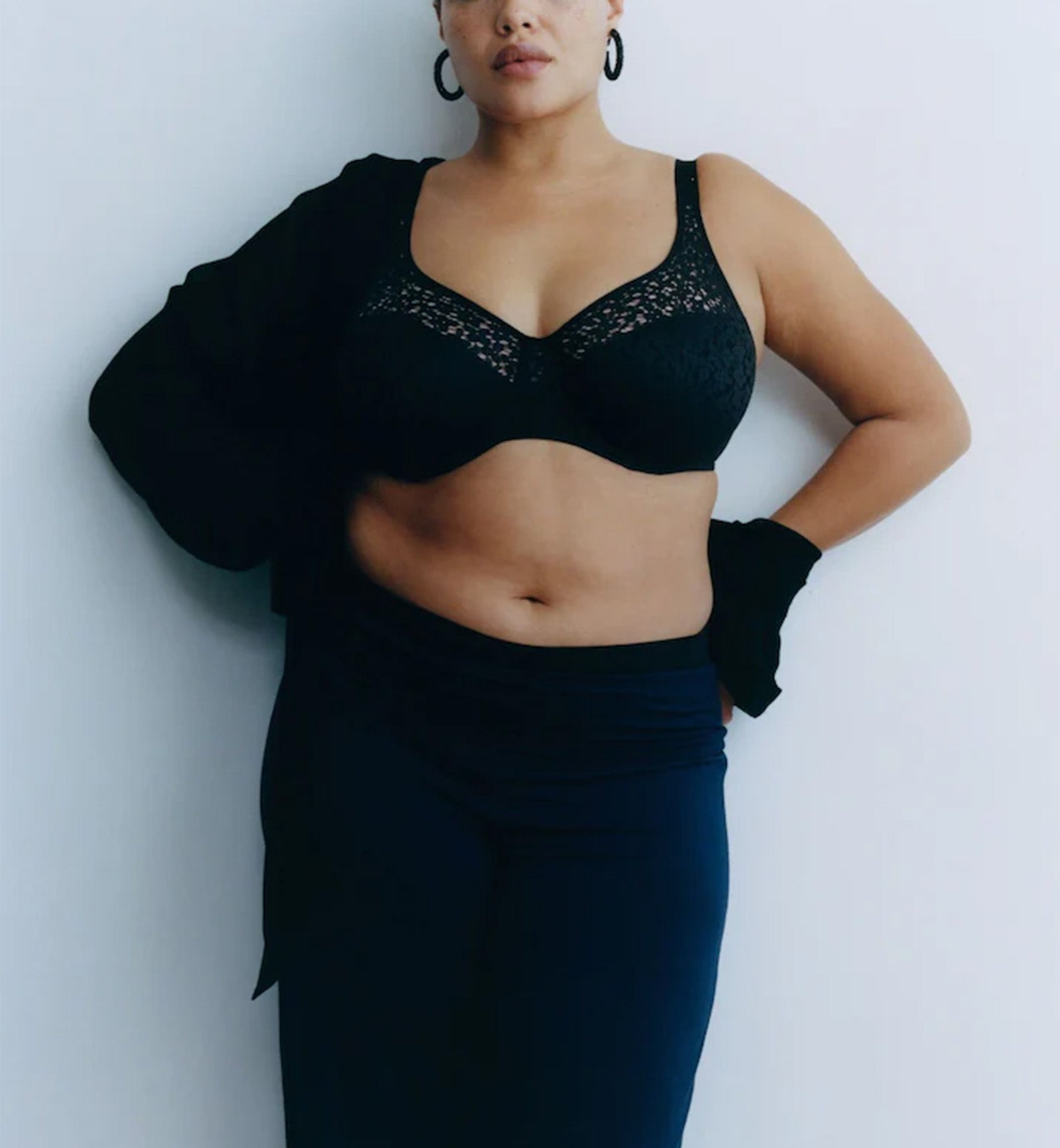 Chantelle Norah Comfort Underwire Bra (C13F10),30E,Black - Black,30E