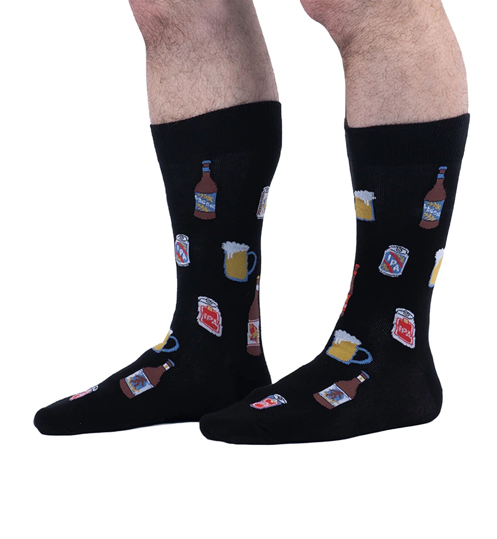 SOCK it to me Men's Crew Socks (MEF0715),Ale Yeah - Ale Yeah,One Size