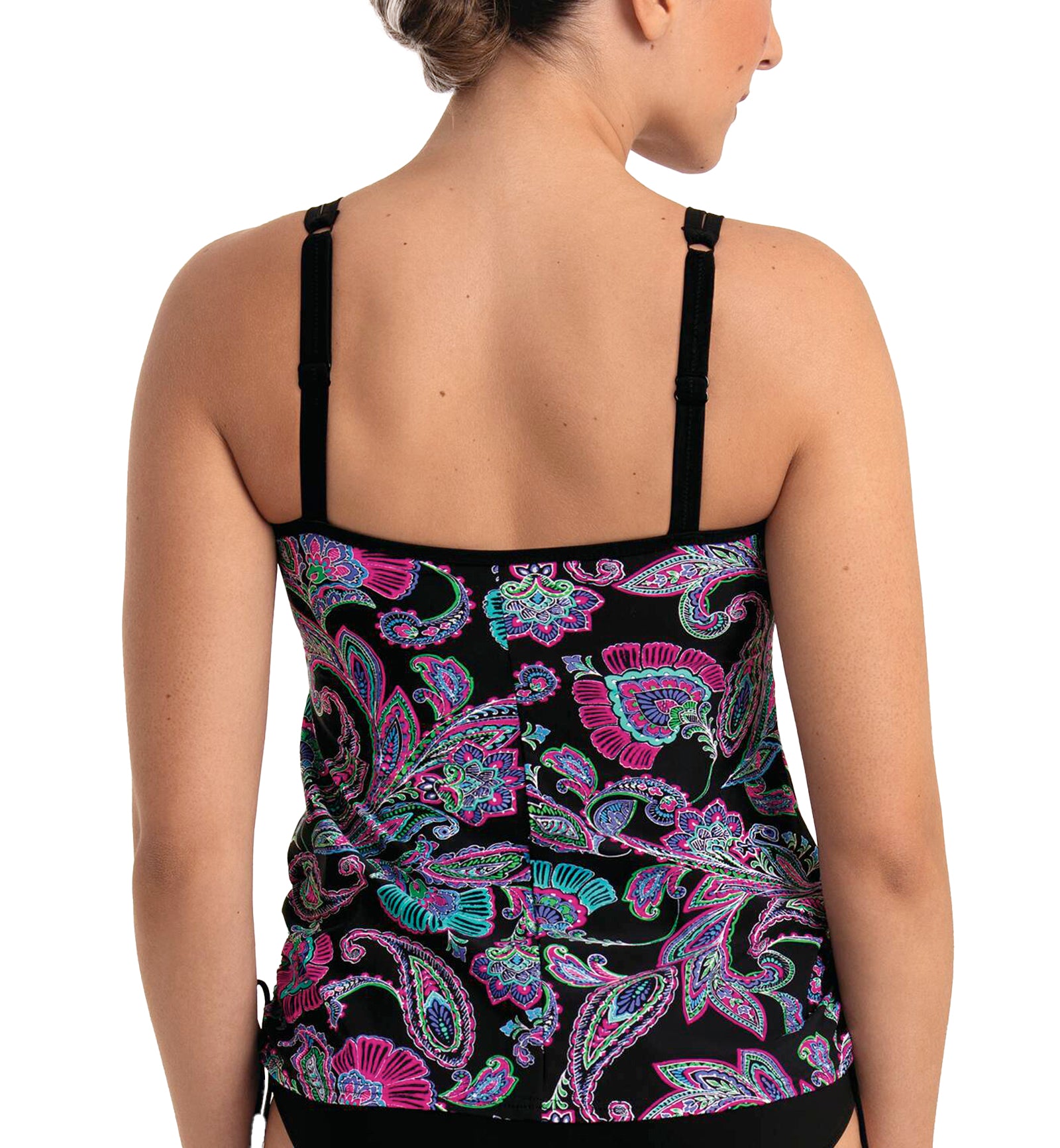 Anita Care Bohemia Alassio Adjustable Side Tankini (6596-1),38D,Black - Black,38D