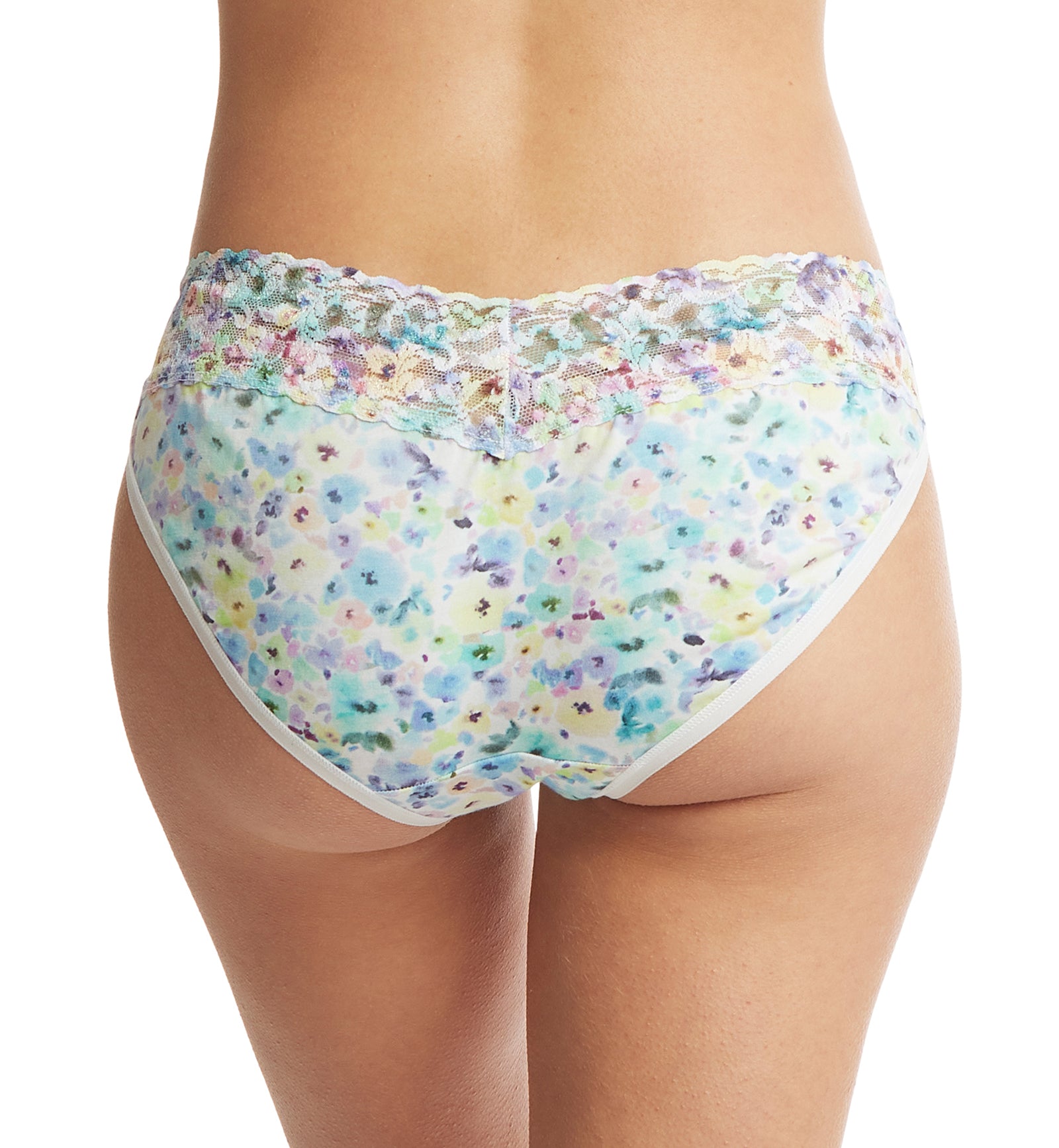 Hanky Panky Supima Cotton Printed V-kini (PR892201),Small,Wishful Thinking - Wishful Thinking,Small