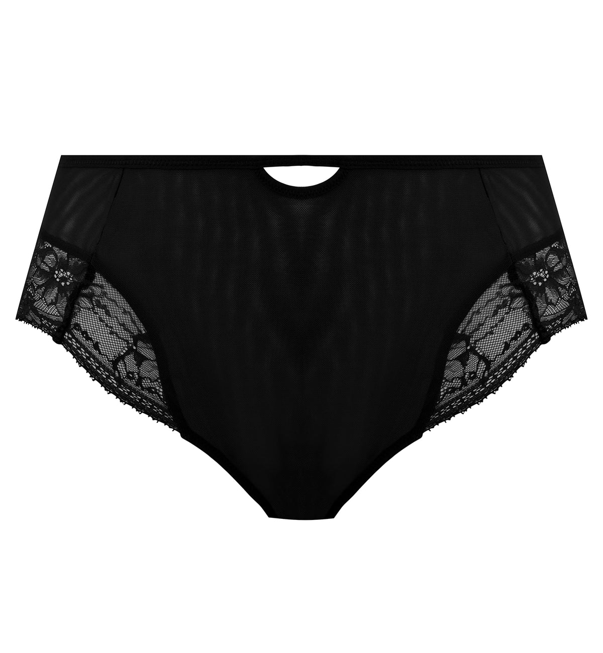 Elomi Kendra Full Brief Panty (301651),Medium,Black - Black,Medium