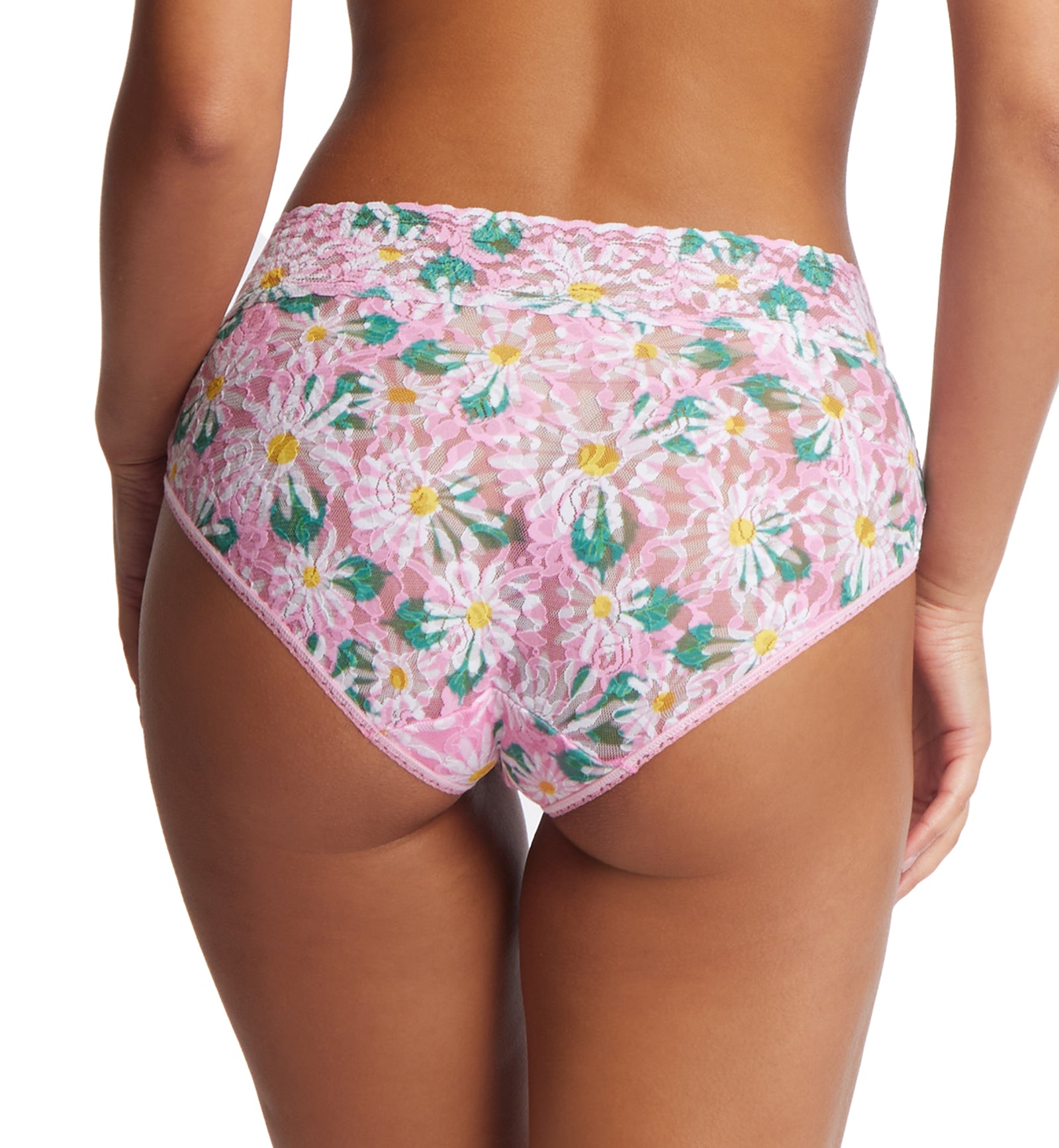 Hanky Panky Signature Lace Printed French Brief (PR461),Small,Hello Spring - Hello Spring,S
