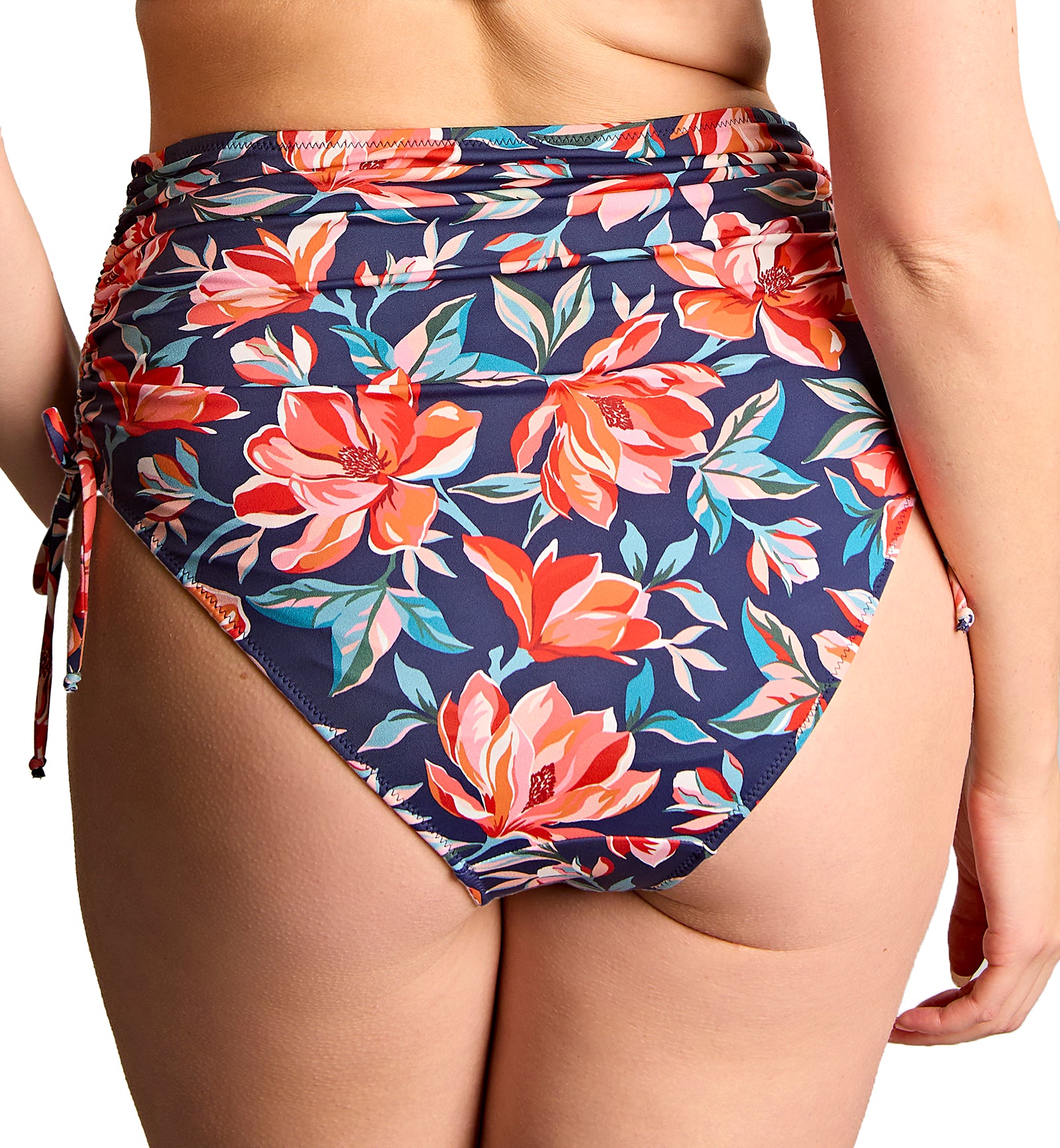 Panache Midi Gathered Swim Brief (SW2049),XS,Liliflora - Liliflora,XS