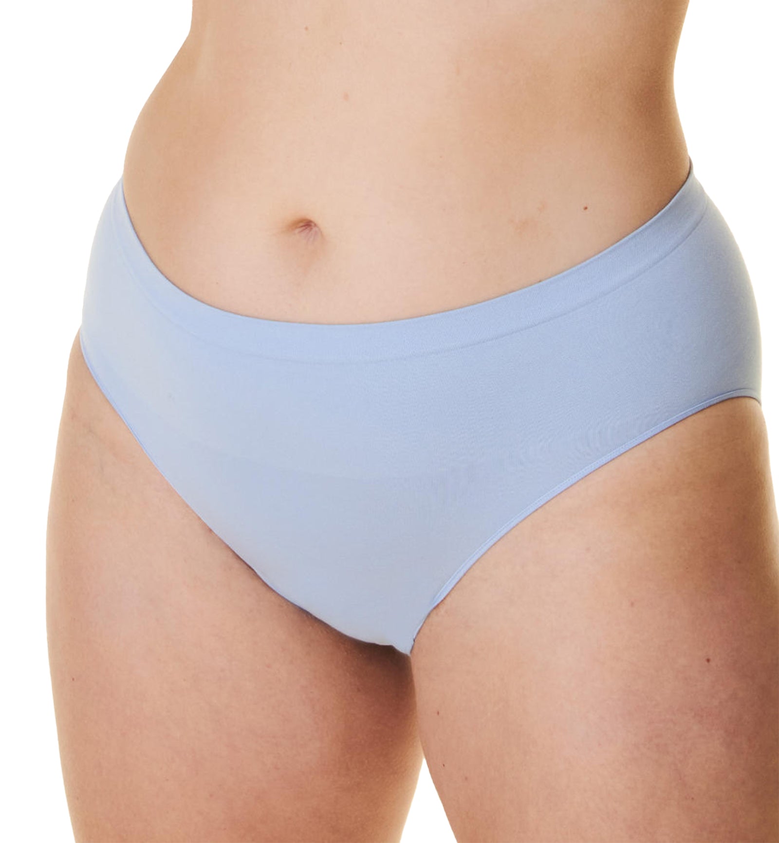 BRAVADO! DESIGNS High-Rise Seamless Panty (21001BA),XS/S,Hydrangea Blue - Hydrangea Blue,XS/S