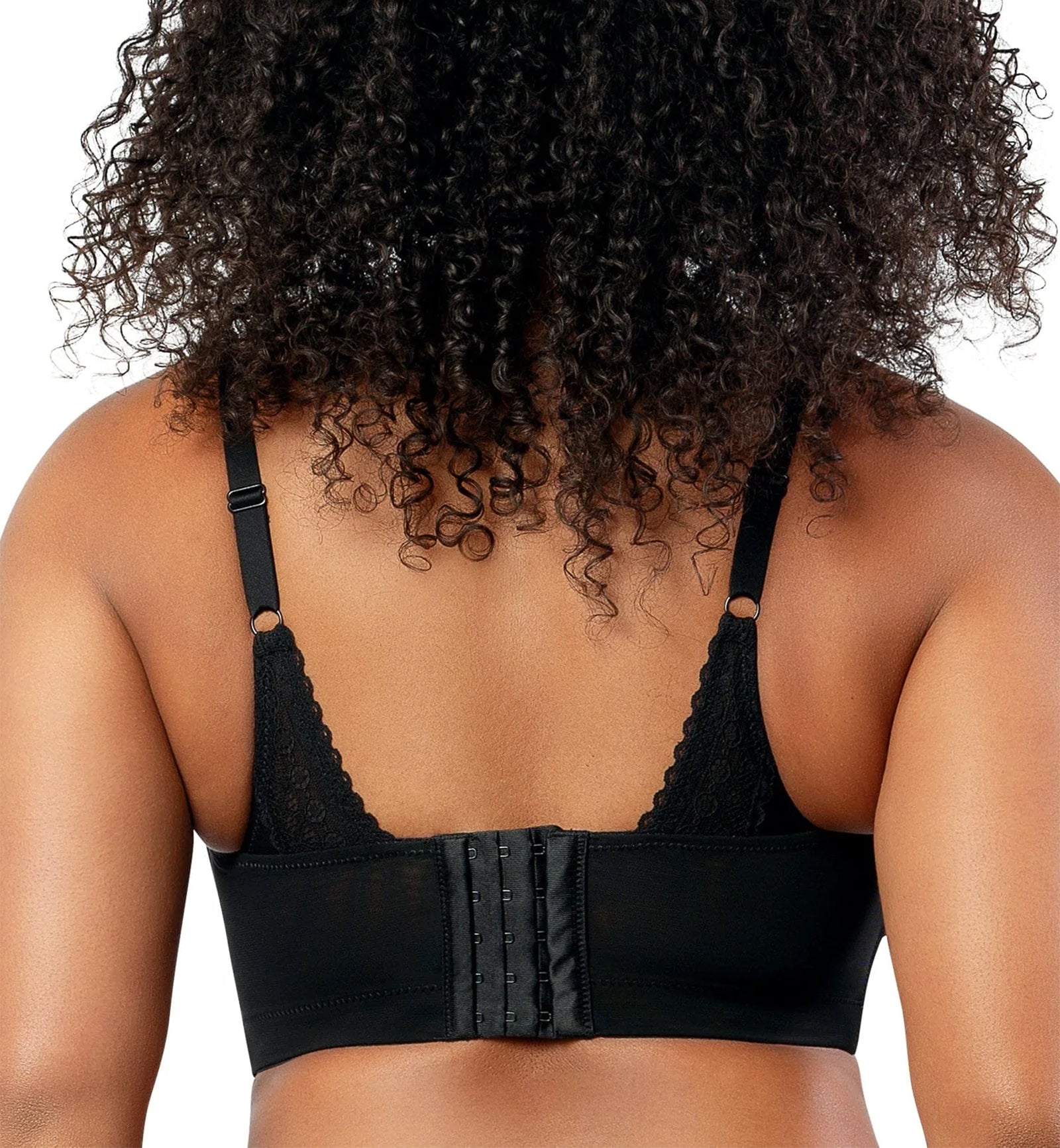 Parfait Mia Dot Wire-Free Padded Mesh Bralette (P6011),30D,Black - Black,30D