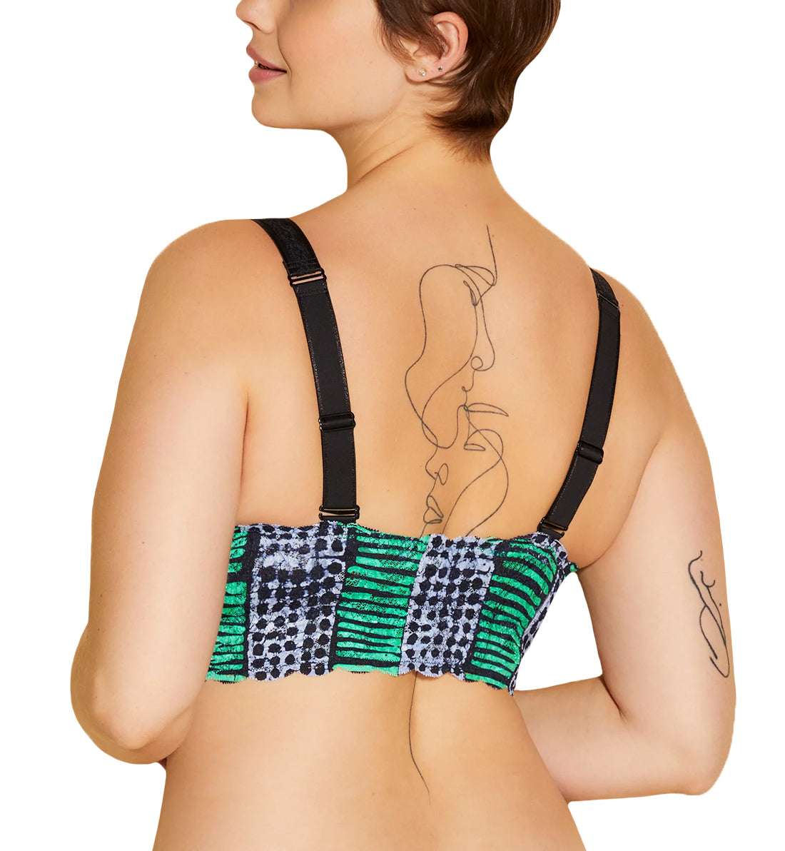 Cosabella Never Say Never Printed SUPER CURVY Sweetie Bralette (NEVEP1340),XS,Aggie - Aggie,X-Small