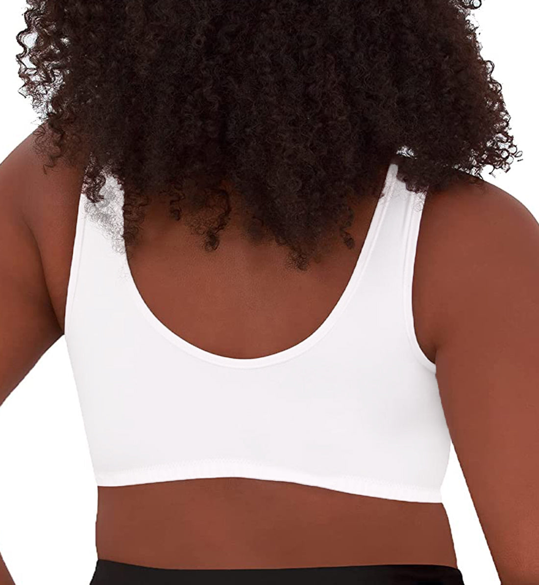 Leading Lady Laurel Seamless Comfort Front Closure Bra (119),Medium,White - White,Medium