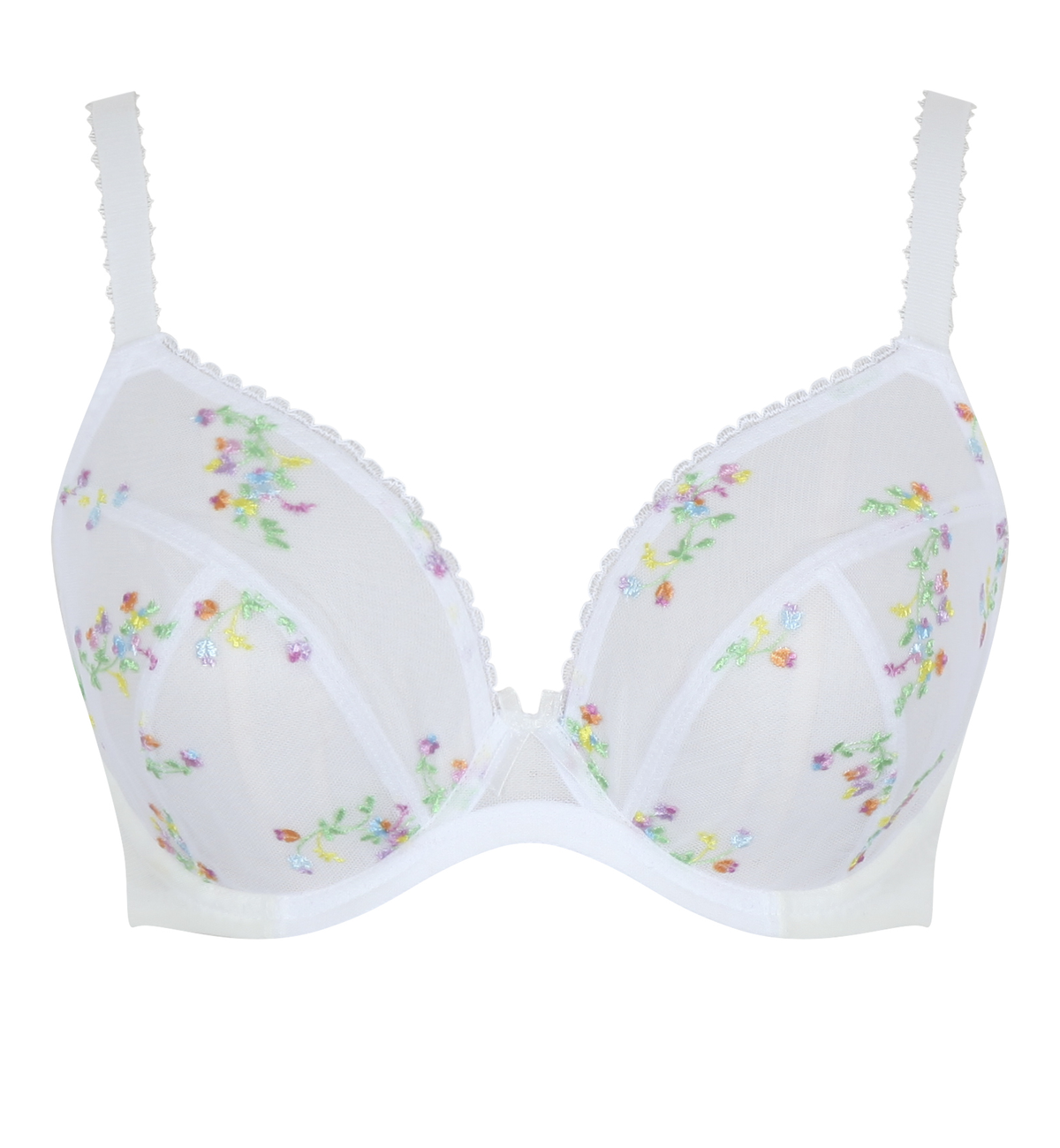 Panache Meadow Plunge Underwire Bra (10976),30F,Ivory - Ivory,30F