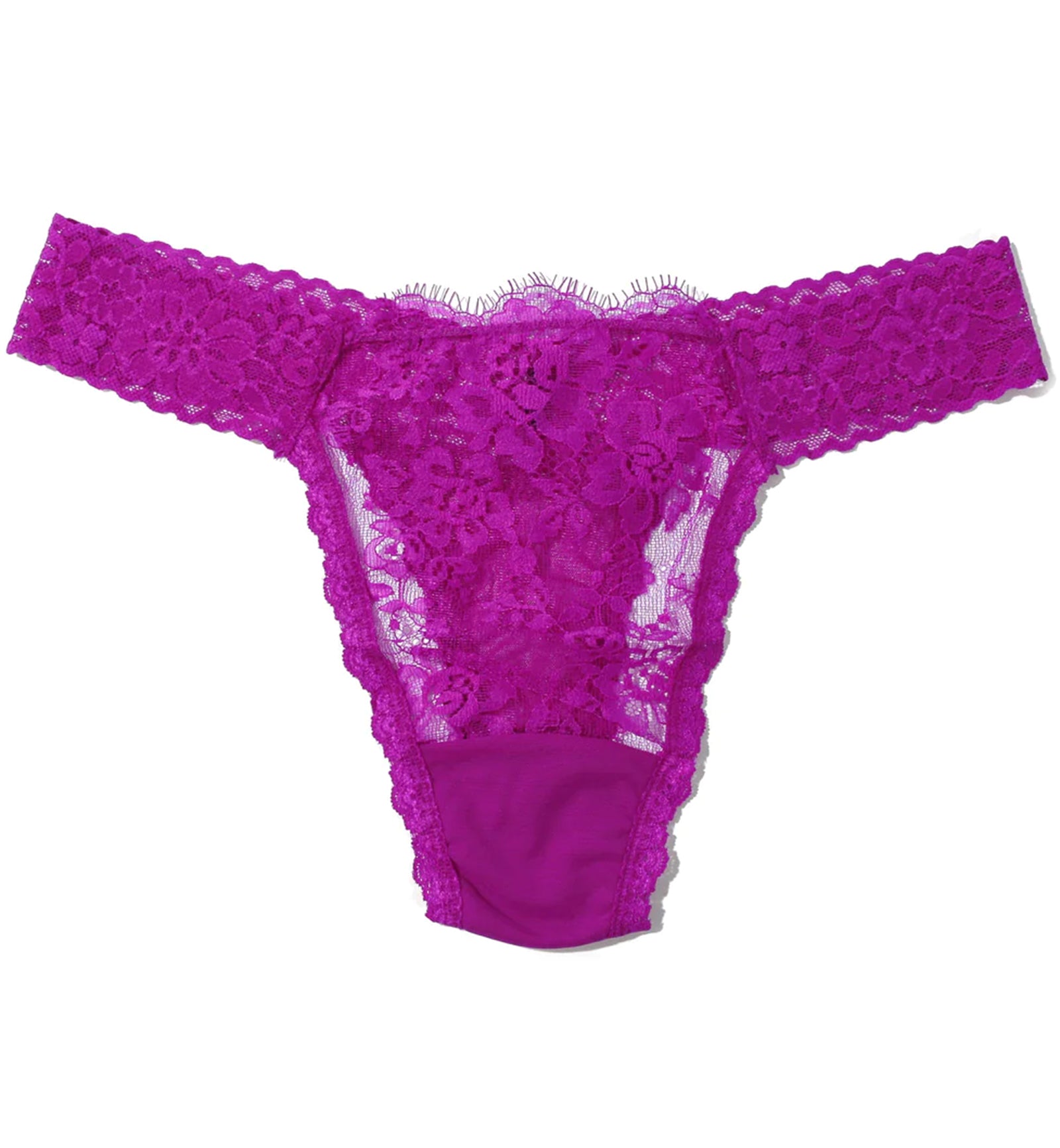 Hanky Panky X Prabal Gurung Eyelash Original Rise Thong (7E1836),Countess Pink - Countess Pink,One Size