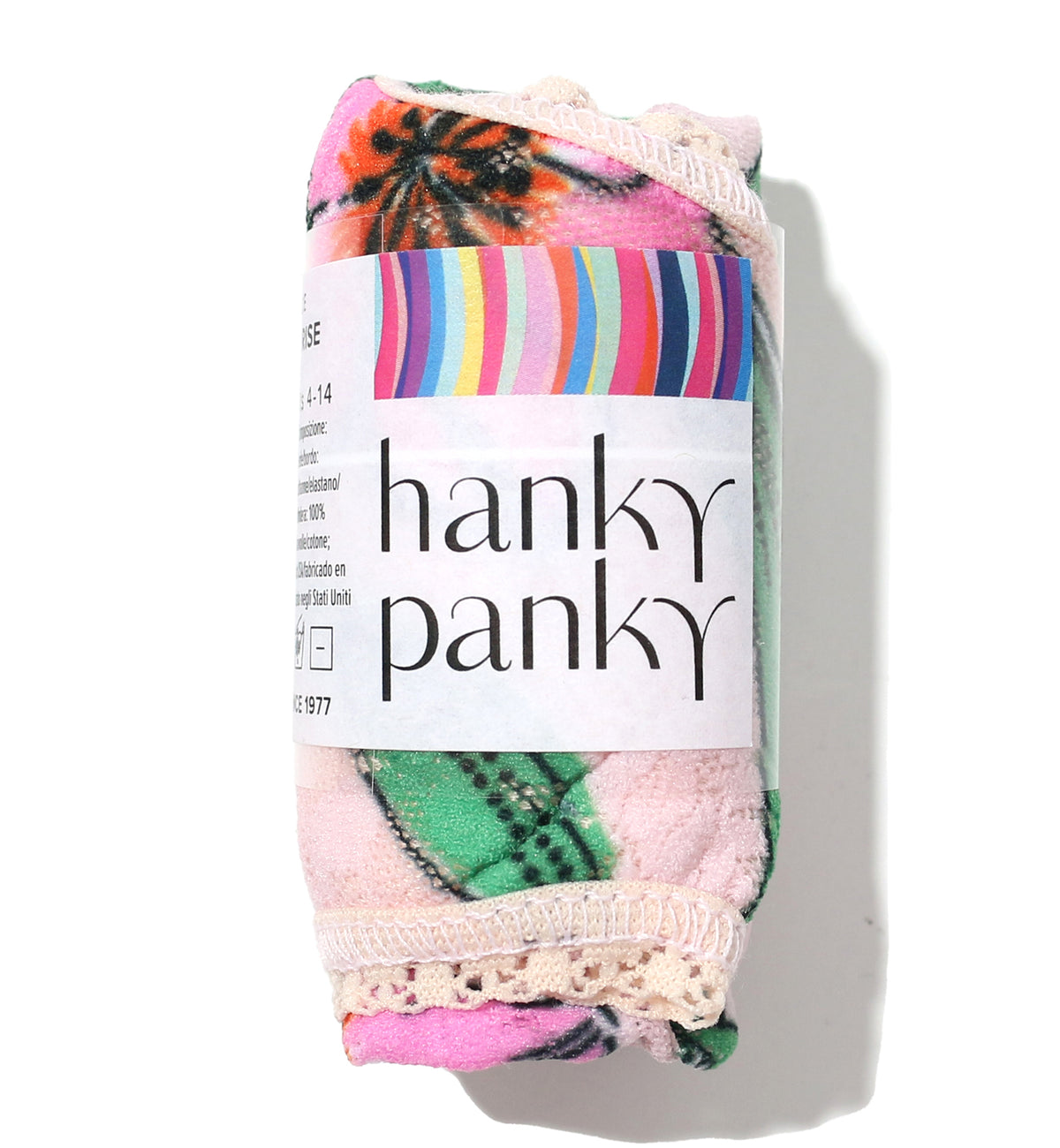 Hanky Panky Signature Lace Printed Original Rise Thong (PR4811P),Memoir - Memoir,One Size