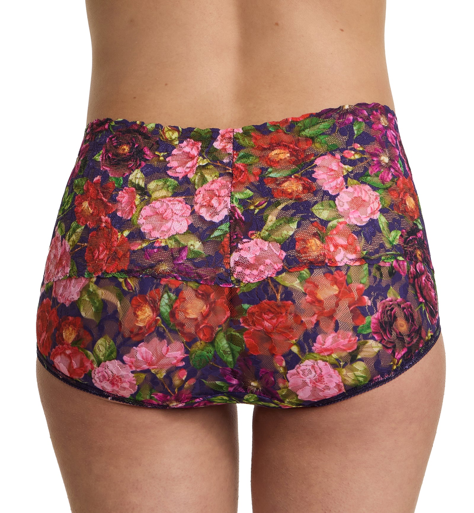 Hanky Panky Retro Lace Printed V-kini (PR9K2124),Small,Winters Tale - Winters Tale,Small