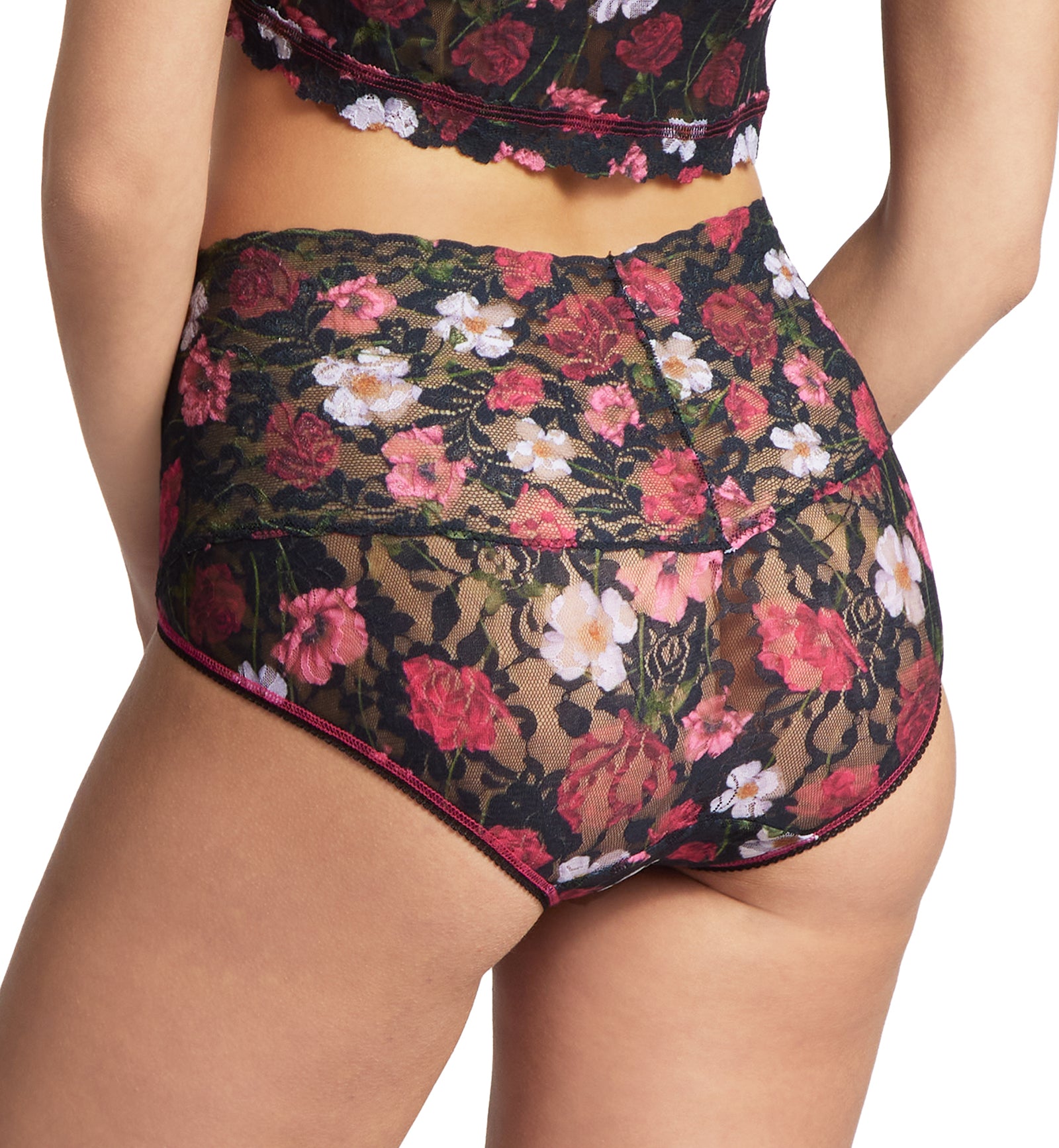 Hanky Panky Retro Lace Printed V-kini (PR9K2124),Small,Am I Dreaming - Am I Dreaming,Small