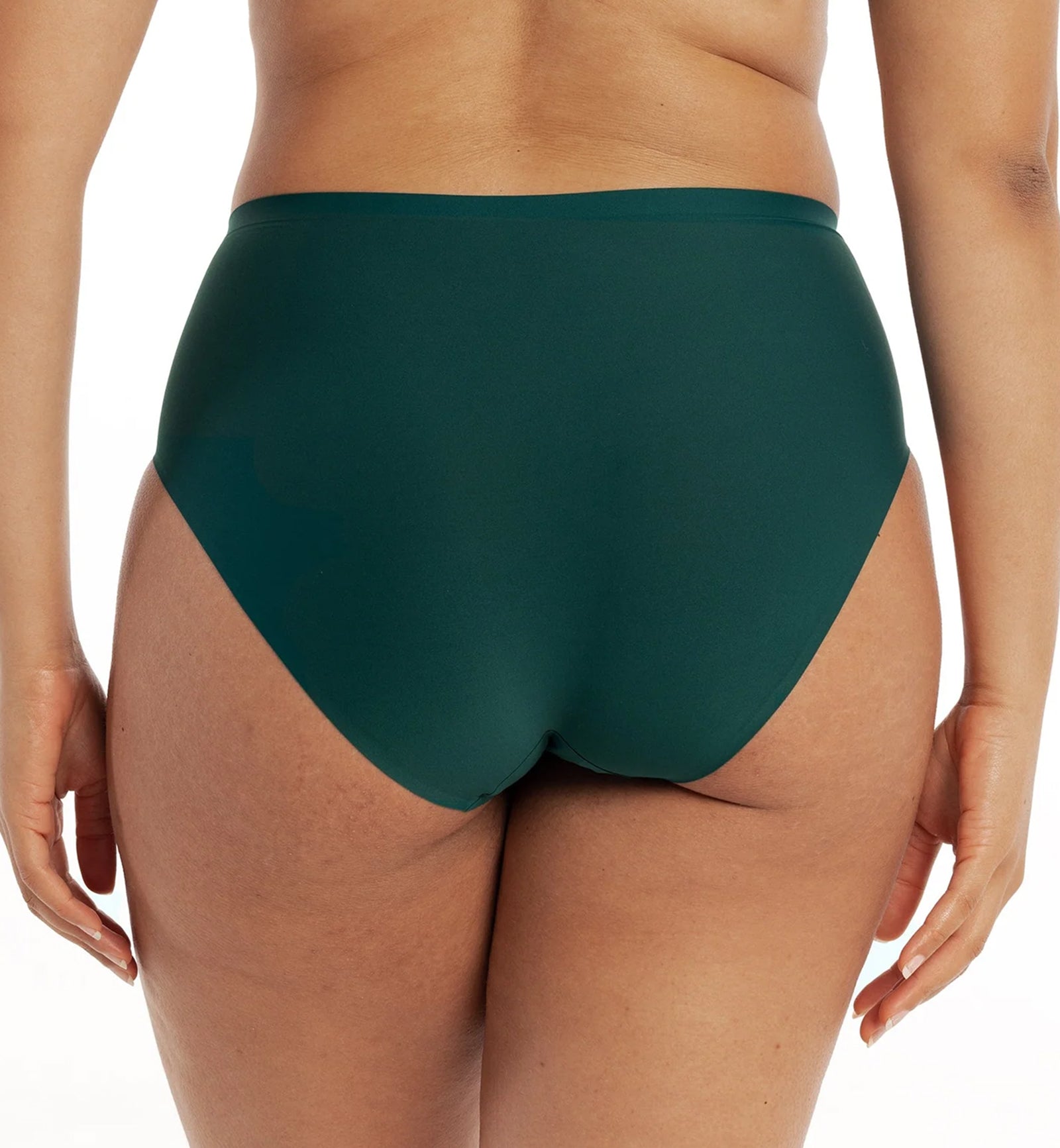 Evelyn & Bobbie High-Waisted Retro Bikini Panty (1704),US 0-14,Monstera Green - Monstera Green,US 0-14