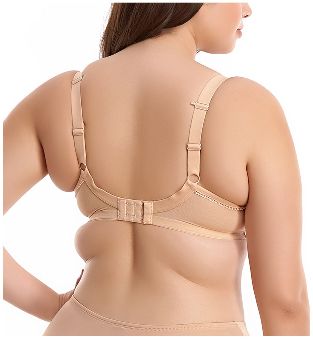 Elomi Bijou Molded Plunge Underwire Bra (8722),34FF,Sand - Sand,34FF