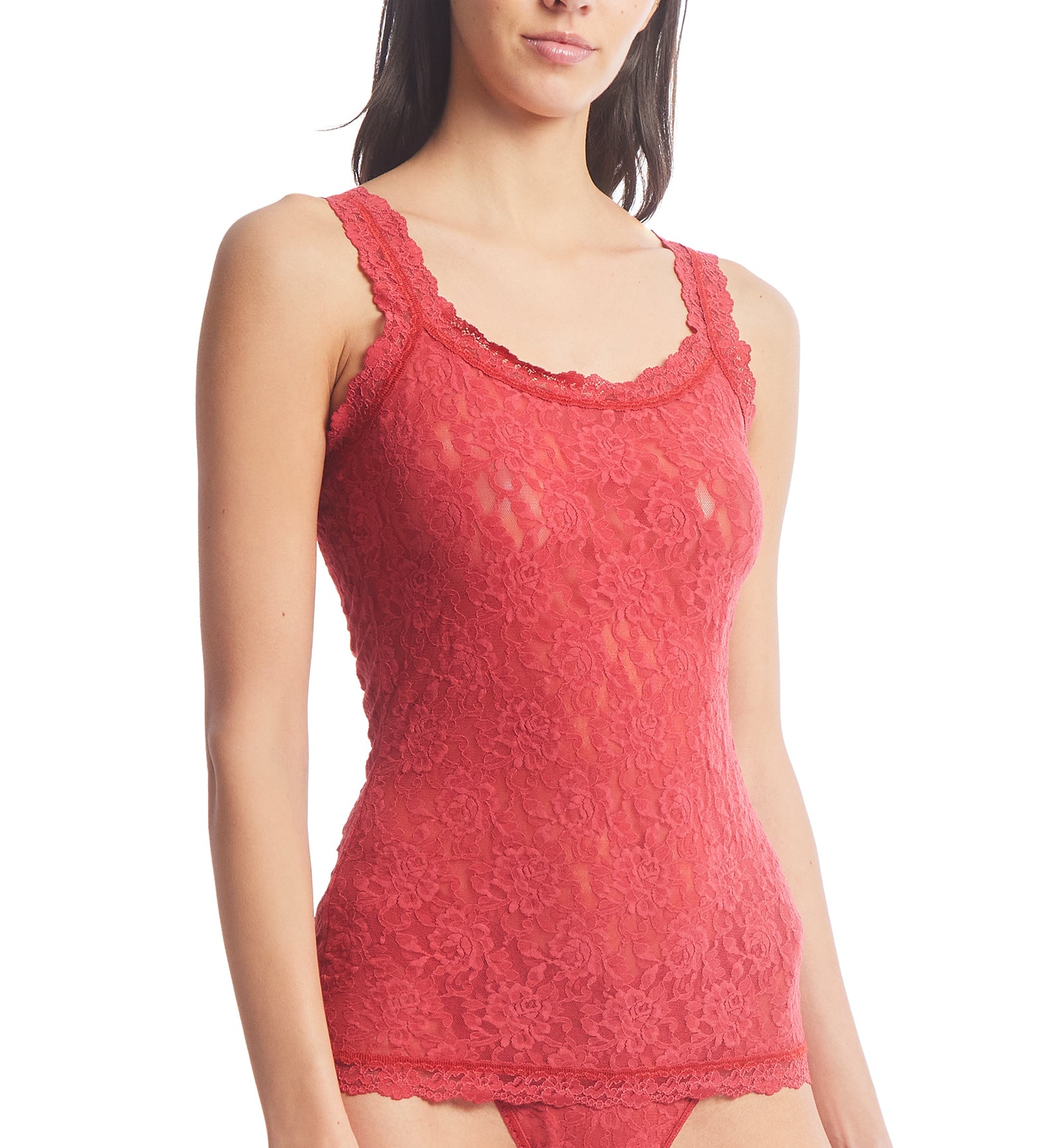 Hanky Panky Signature Lace Unlined Camisole (1390LP),XS,Burnt Sienna - Burnt Sienna,XS