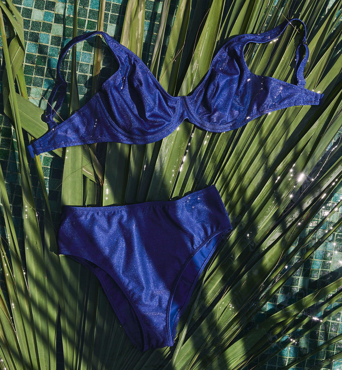 Freya Arizona Wave High Apex Underwire Bikini Top (206113),28D,Twilight - Twilight,28D