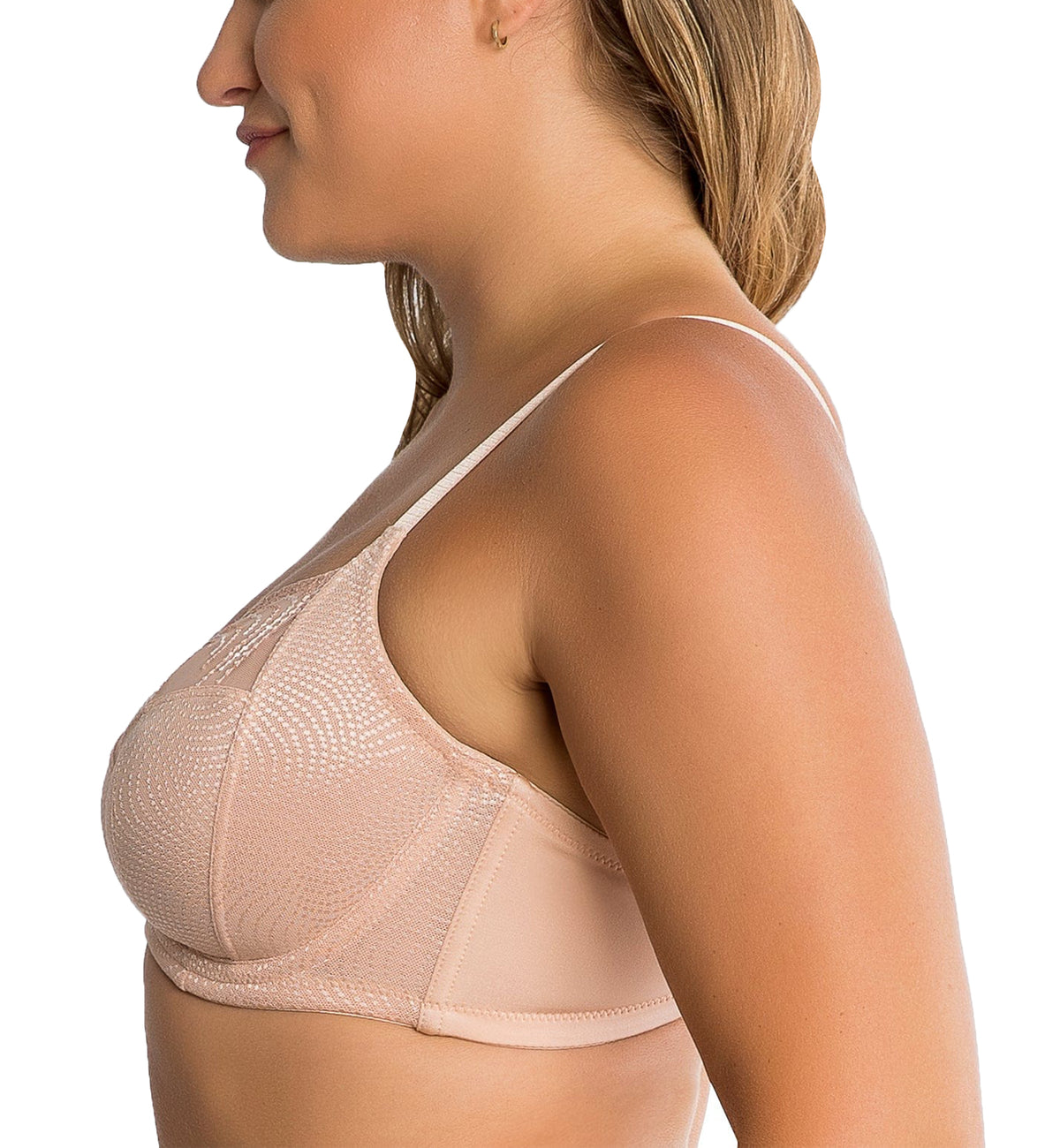 Parfait Pearl Unlined Side Support Underwire Bra (P60923)-Cameo Rose