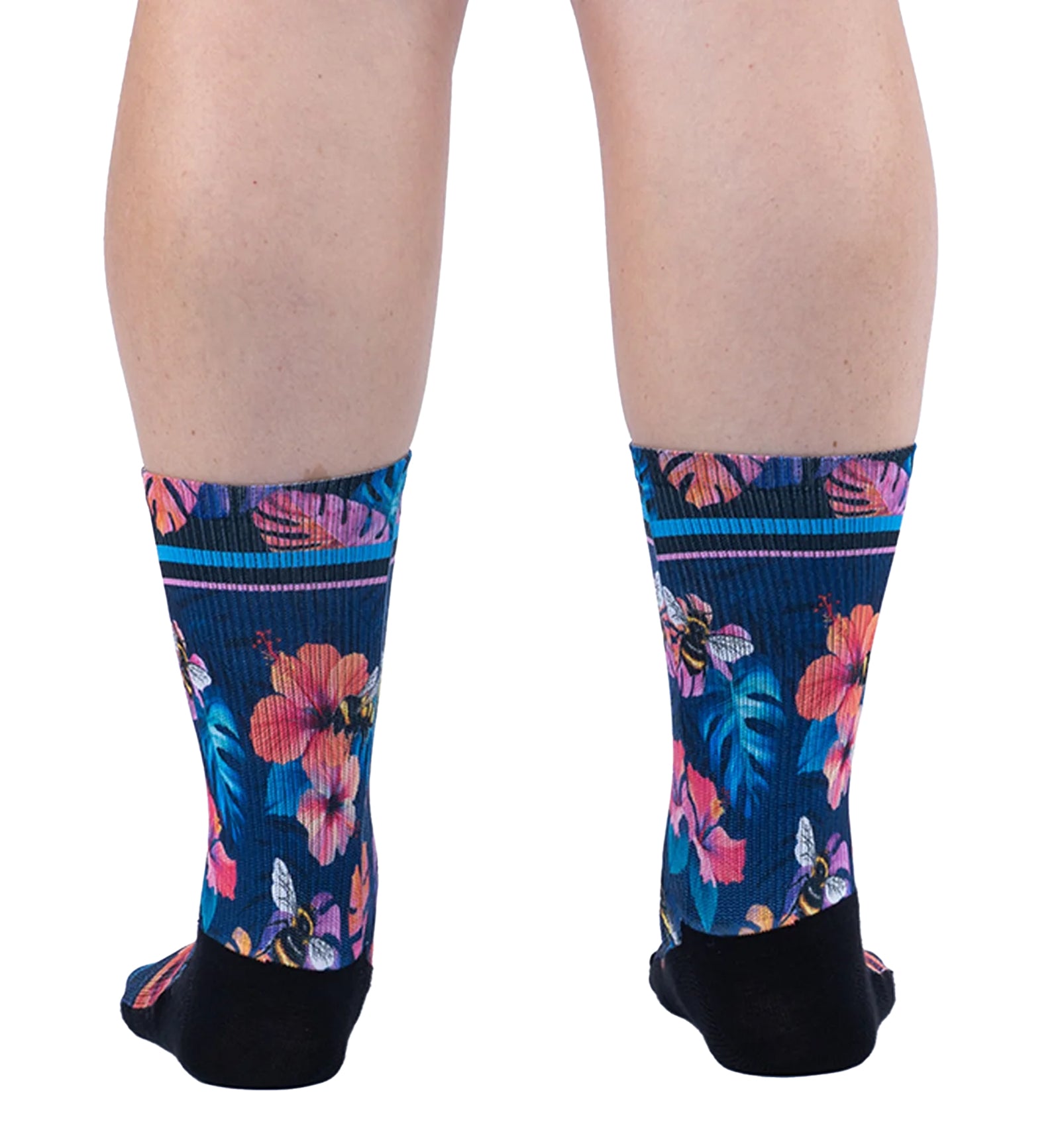 SOCK it to me Athletic Printed Performance Crew Socks (AP0015),Bee Bold - Bee Bold,One Size