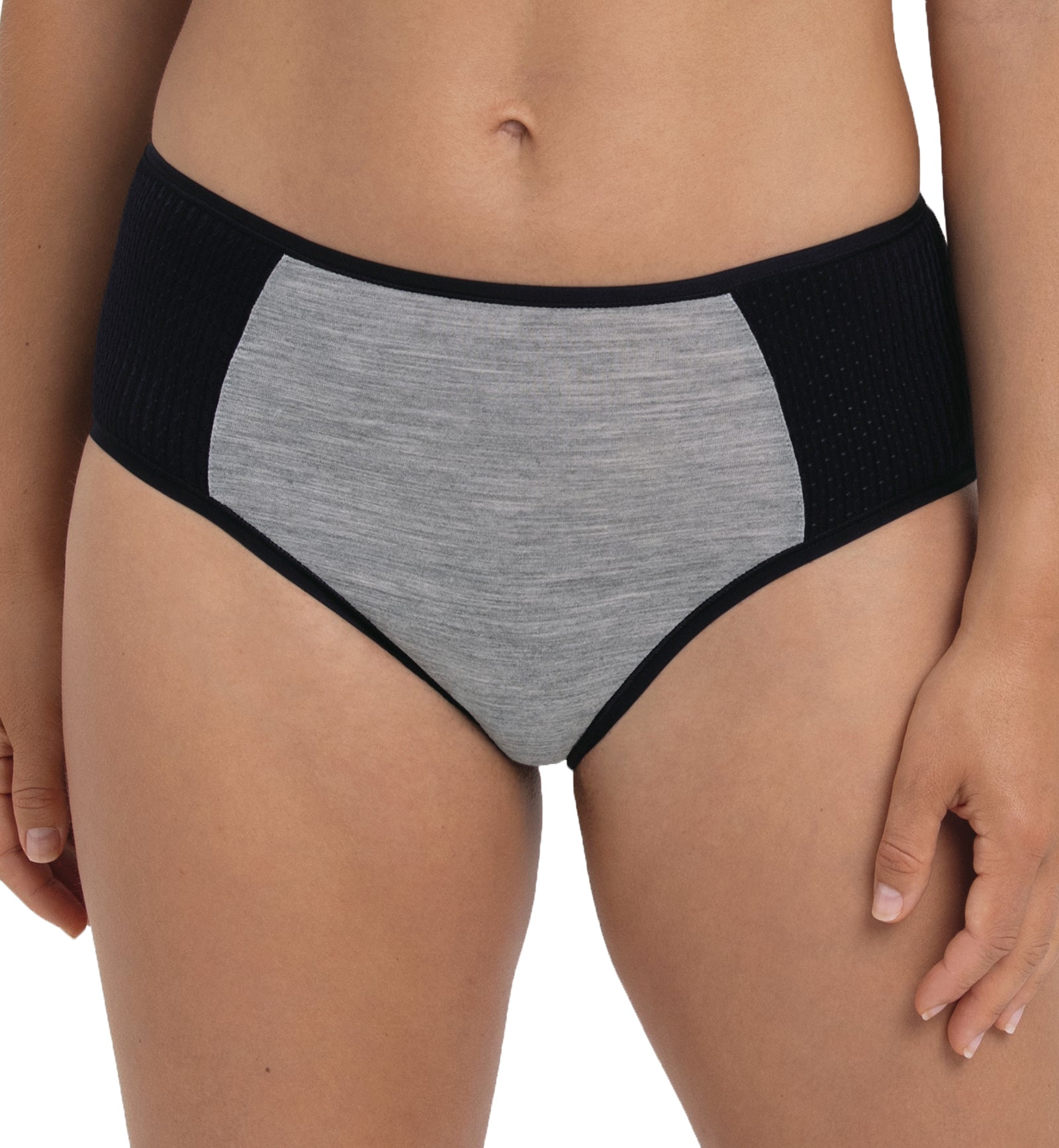 Anita PanAlp Wool Sports Panty (1656),US 6,Black/Melange - Black/Melange,6
