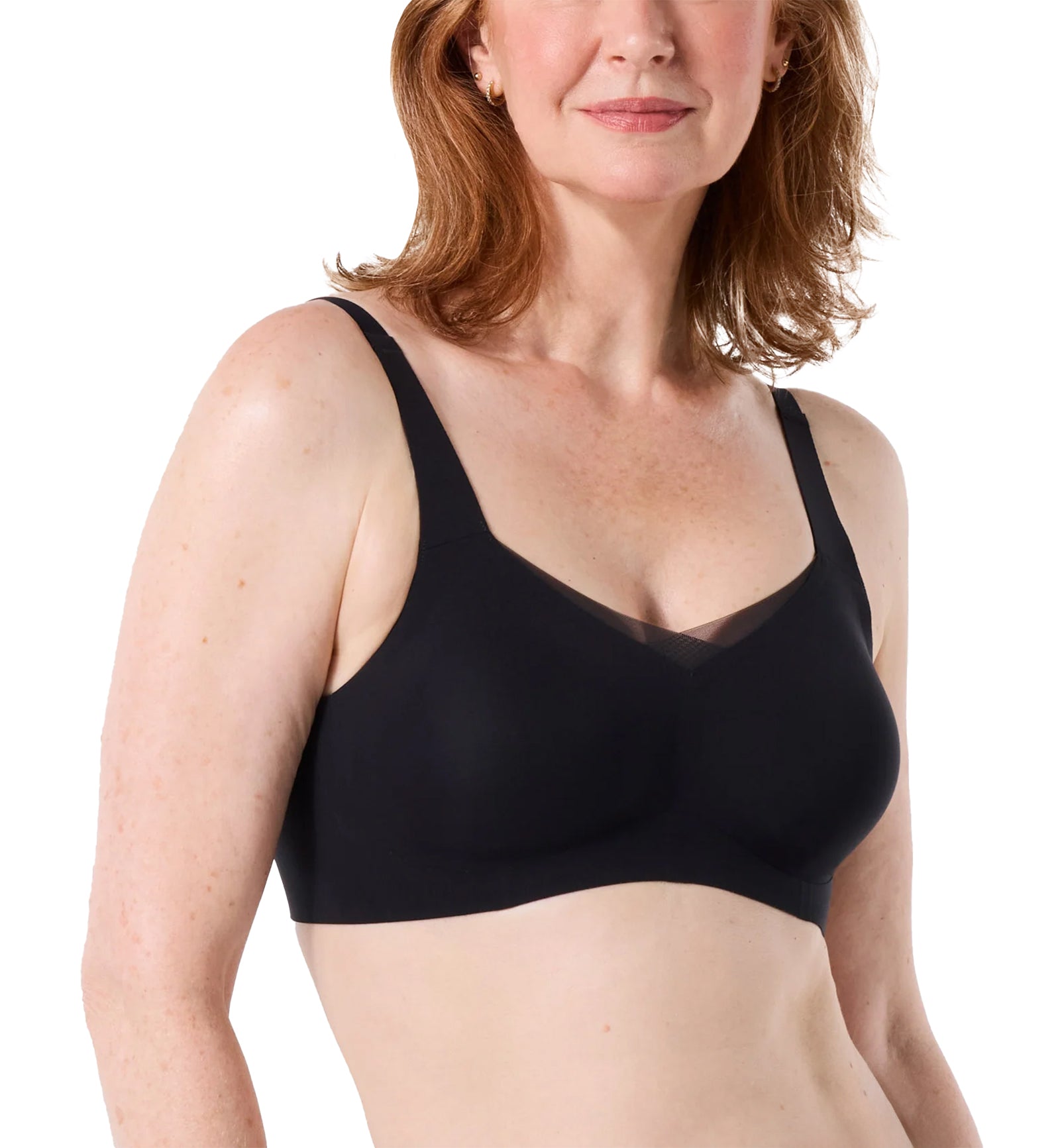 Evelyn & Bobbie Mesh BEYOND Adjustable Bra (1864),Small,Black Mesh - Black Mesh,Small