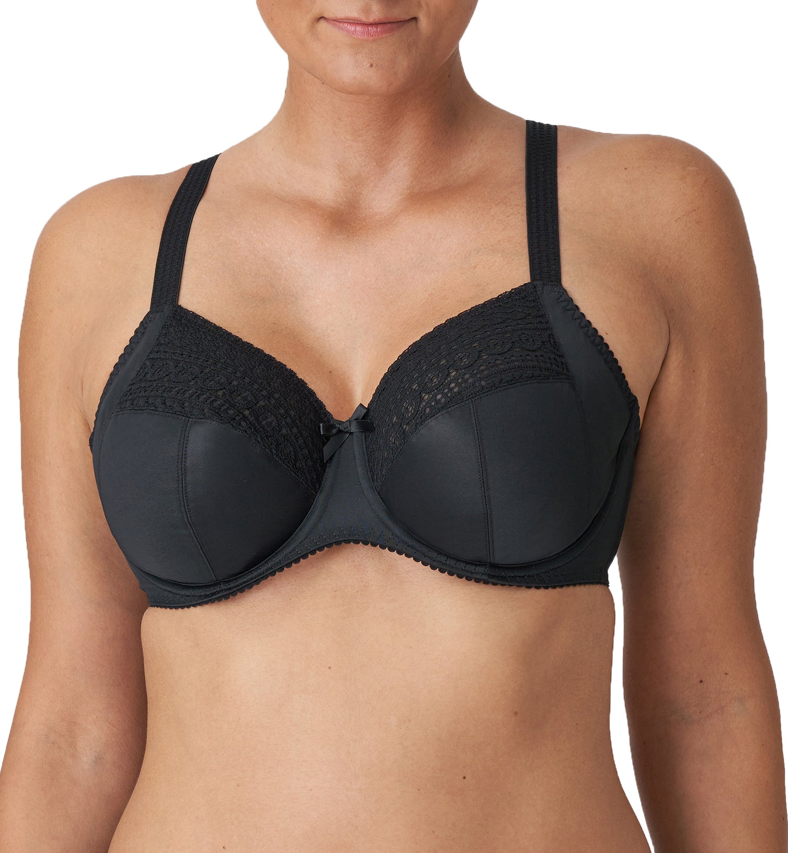 PrimaDonna Montara Full Cup Balcony Underwire Bra (0163380),32E,Black - Black,32E