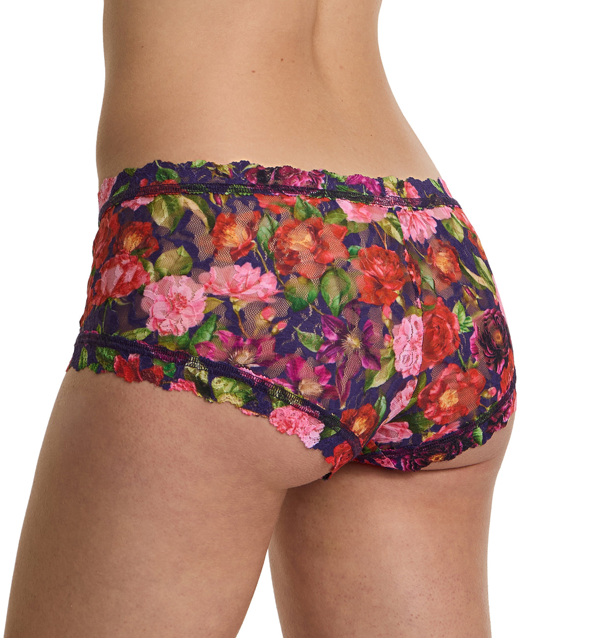 Hanky Panky Signature Lace Printed Boyshort (PR4812P),XS,Winters Tale - Winters Tale,XS