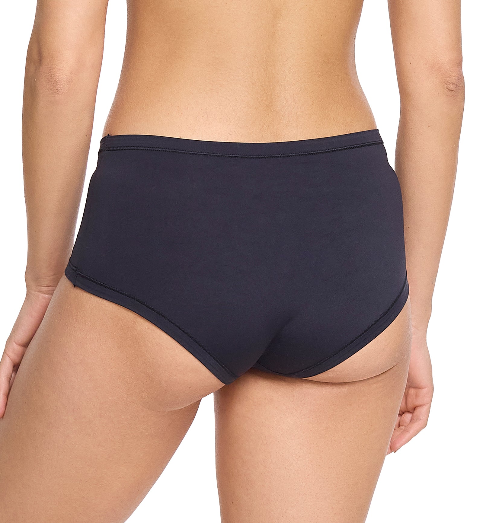 Hanky Panky YourFit Boyshort (6S1294),Medium,Black - Black,One Size