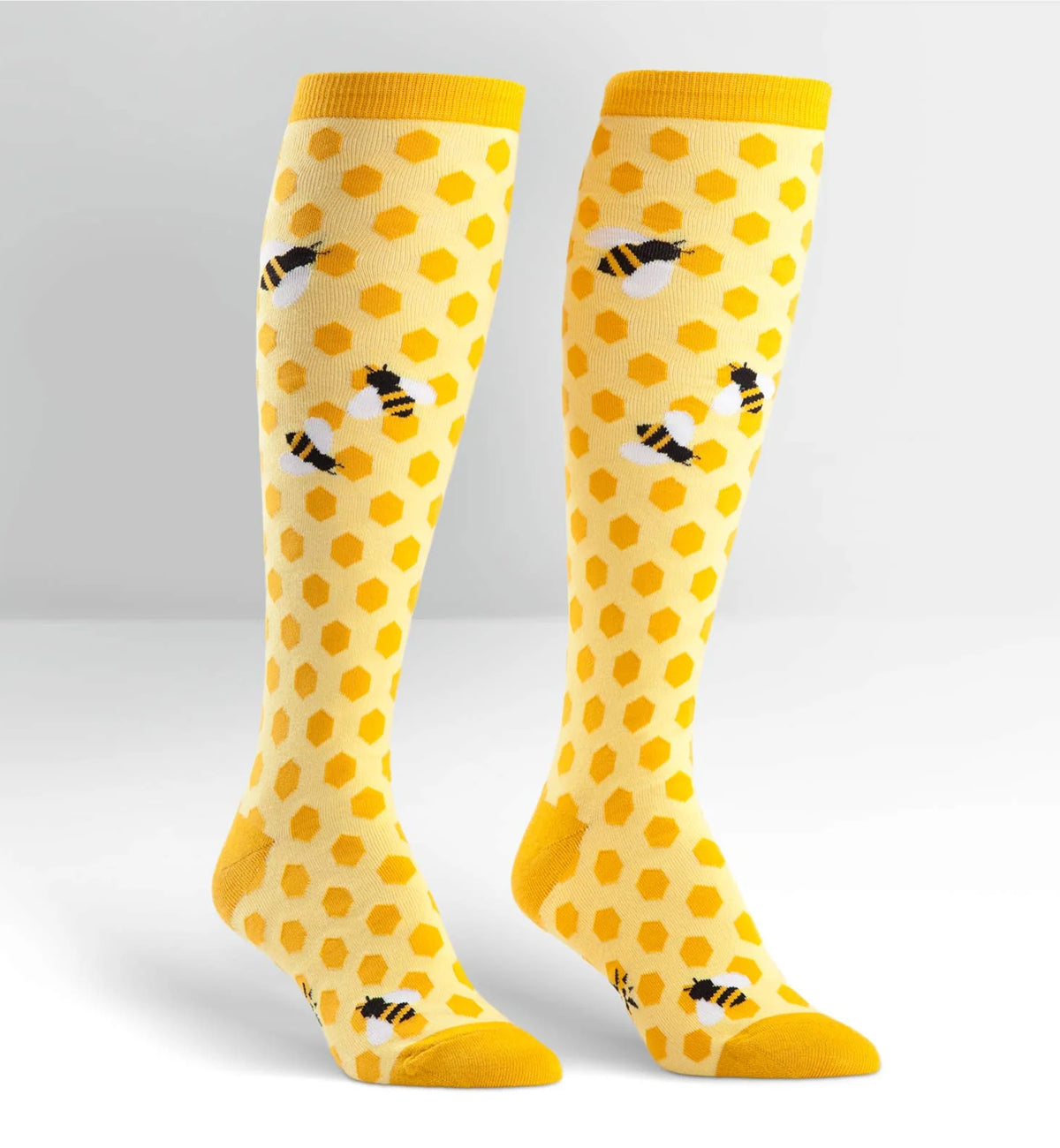 SOCK it to me Unisex Knee High Socks (f0192),Bee's Knees - Bee's Knees,One Size