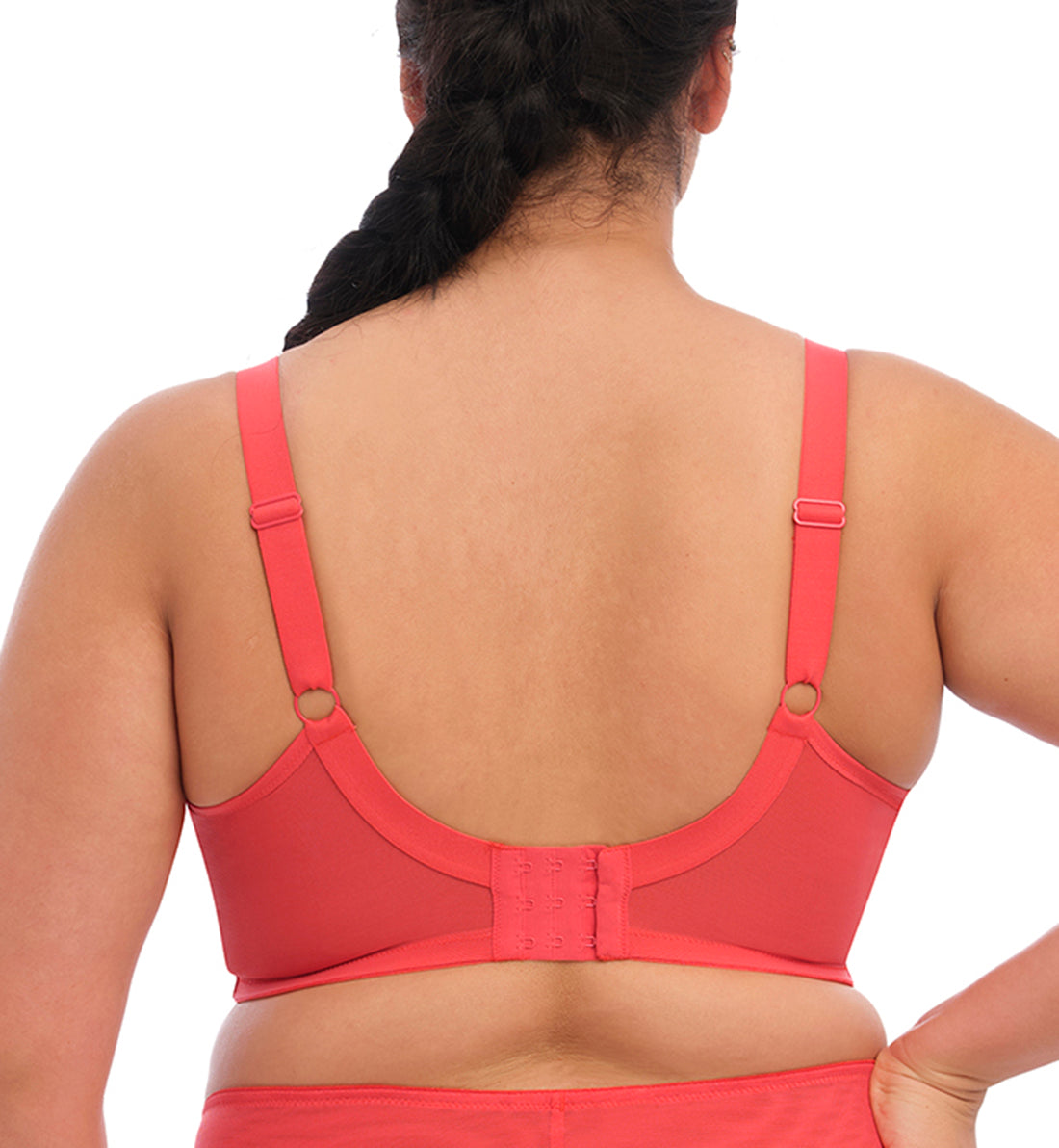 Elomi Brianna Plunge Underwire Bra (8080),32J,Cayenne - Cayenne,32J