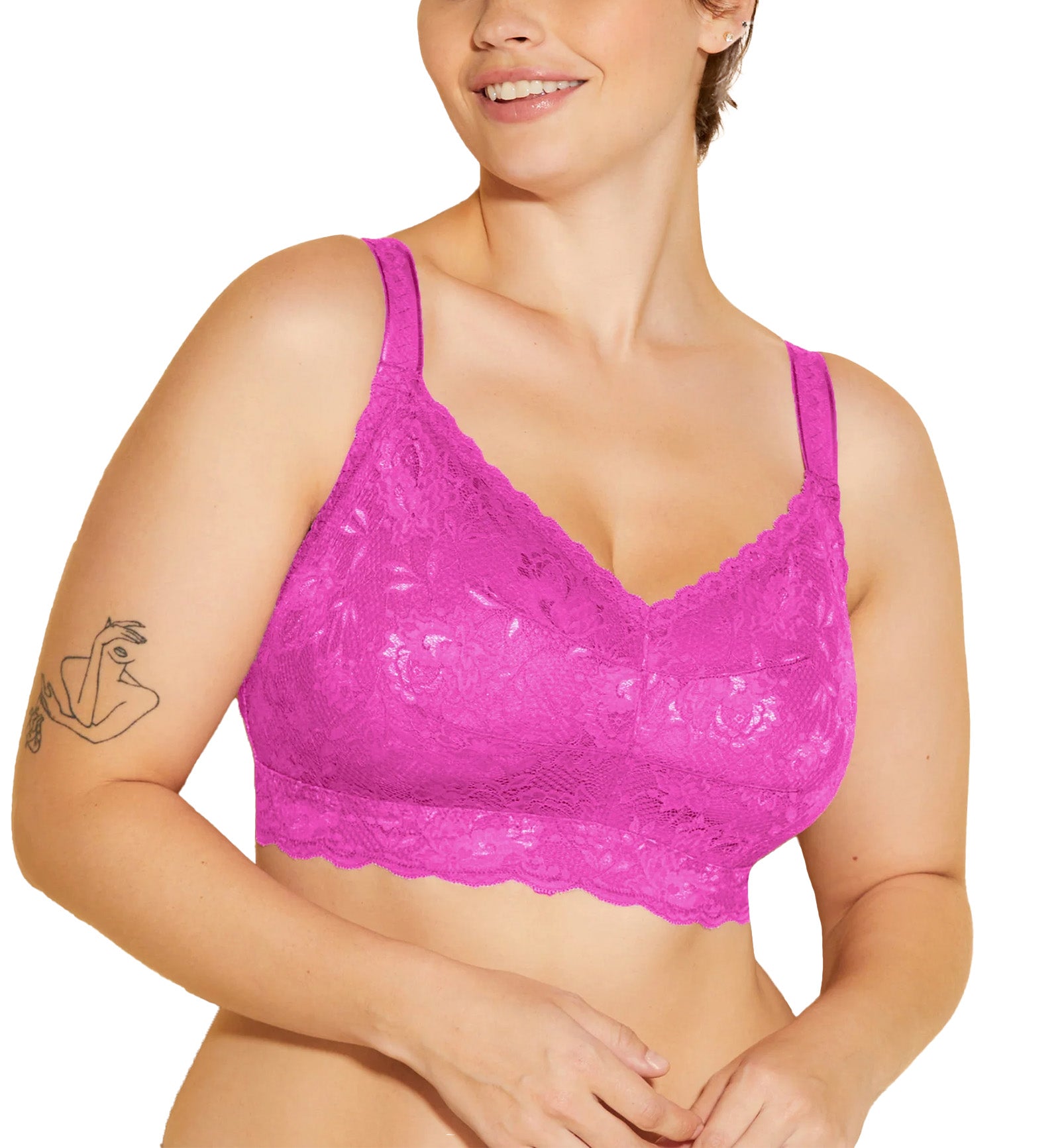 Cosabella NSN SUPER CURVY Sweetie Bralette (NEVER1340),XS,Cape Fuchsia - Cape Fuchsia,XS
