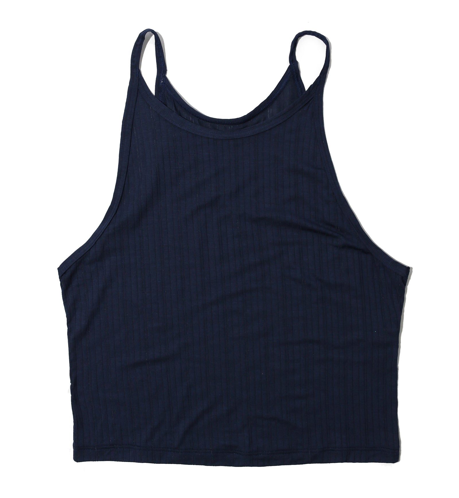 Hanky Panky MellowLuxe High Neck Cropped Cami (62T434),Small,Bicoastal Blue - Bicoastal Blue,Small