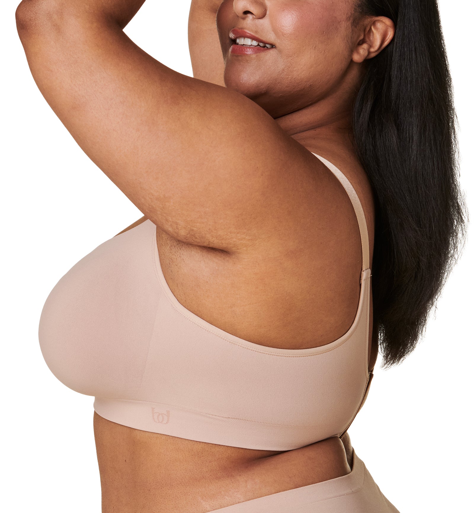 BRAVADO! DESIGNS Intrigue Everyday Balconette FULL CUP Wire-Free Bra (11058FC),Small FC,Cameo - Cameo,Small-Full Cup