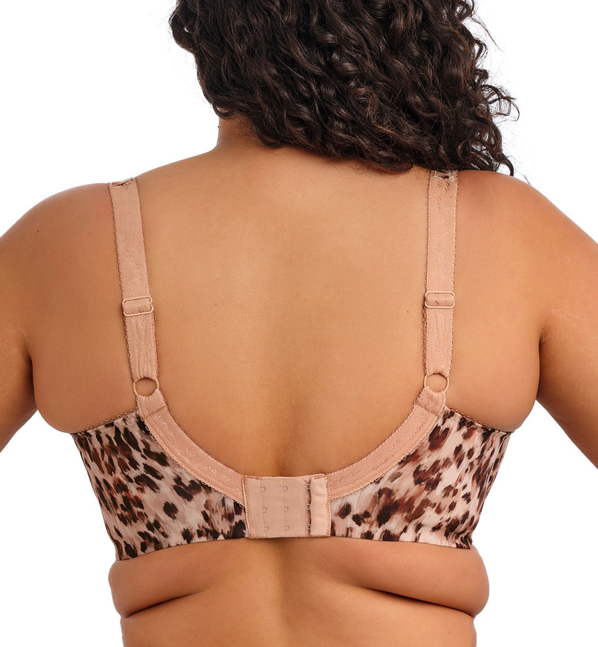 Elomi Lucie Banded Stretch Lace Plunge Underwire Bra (4490),32G,Wildcat - Wildcat,32G