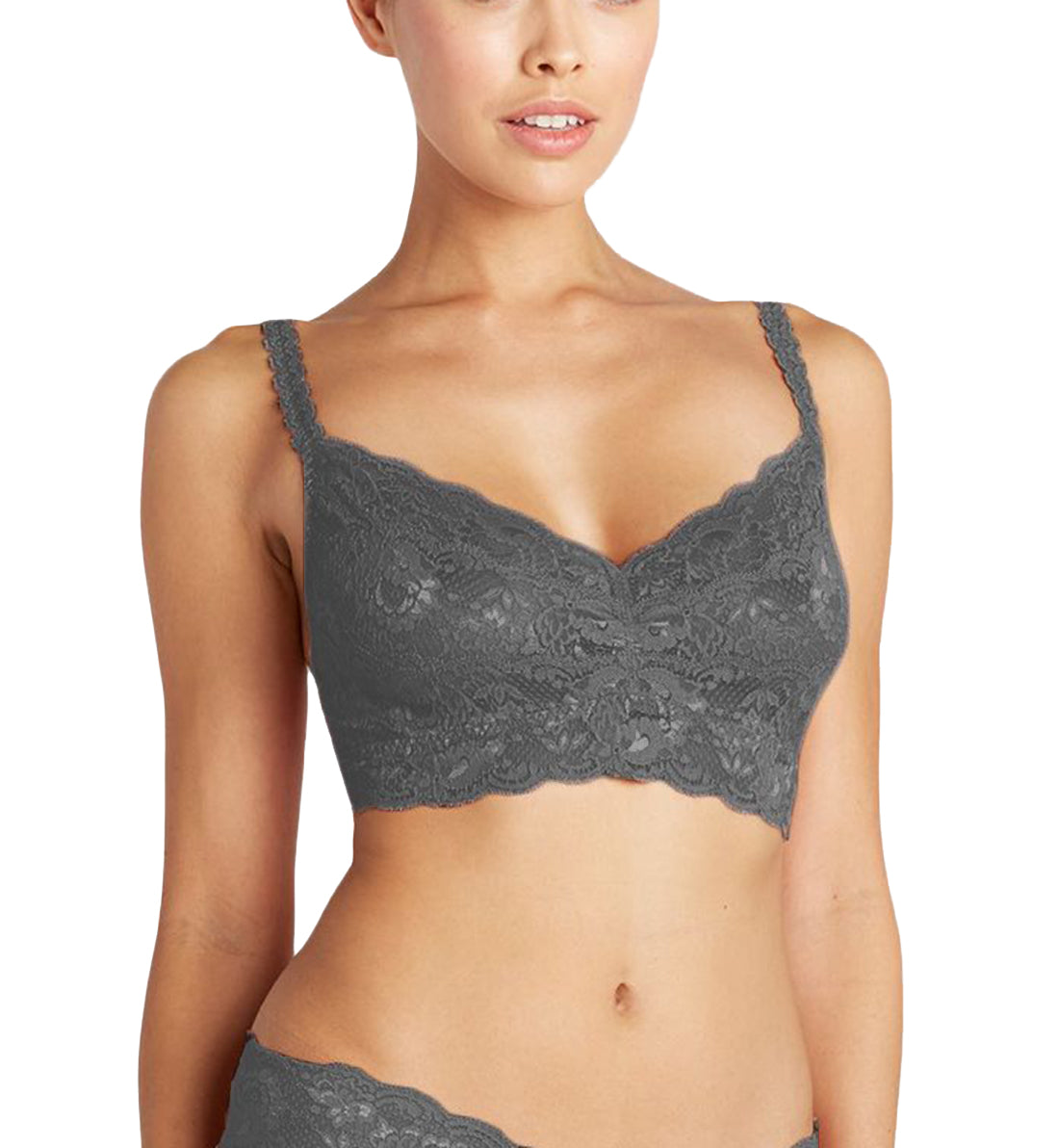 Cosabella Never Say Never Sweetie Soft Bra (NEVER1301),Small,Anthracite - Anthracite,Small