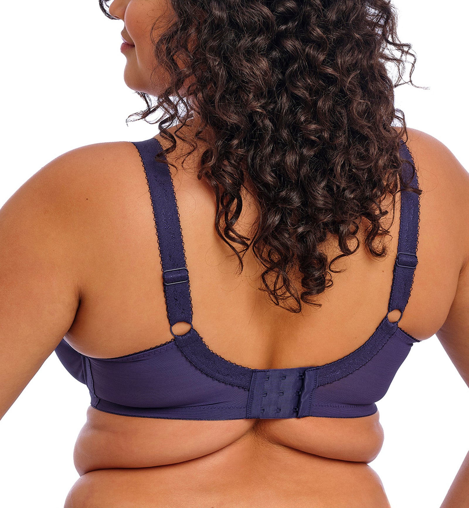 Elomi Morgan Stretch Lace Banded Underwire Bra (4111),32GG,Midnight - Midnight,32GG