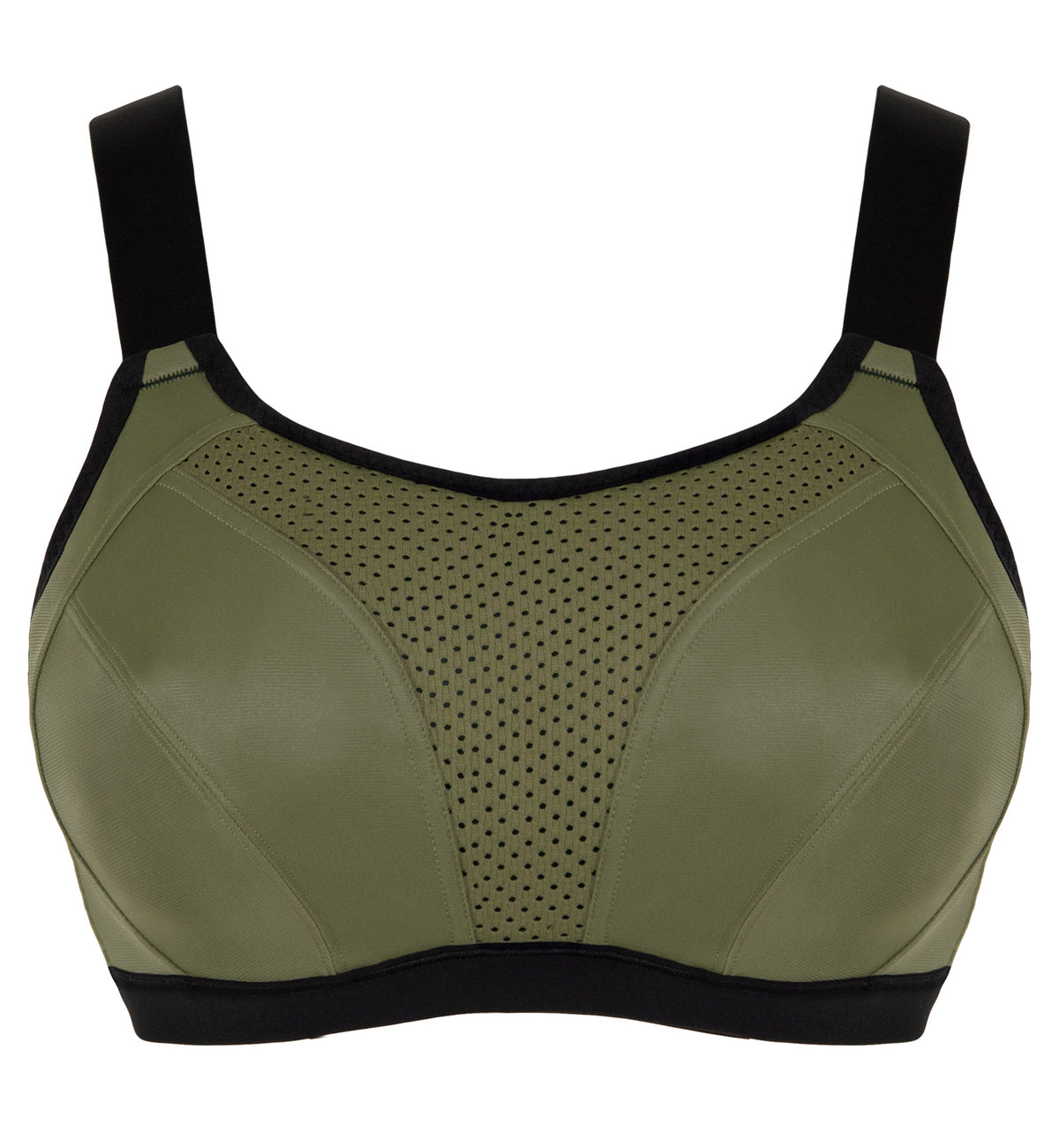 Curvy Kate Everymove Underwire Sports Bra (CK043113),30H,Jungle Green/Black - Jungle Green/Black,30H