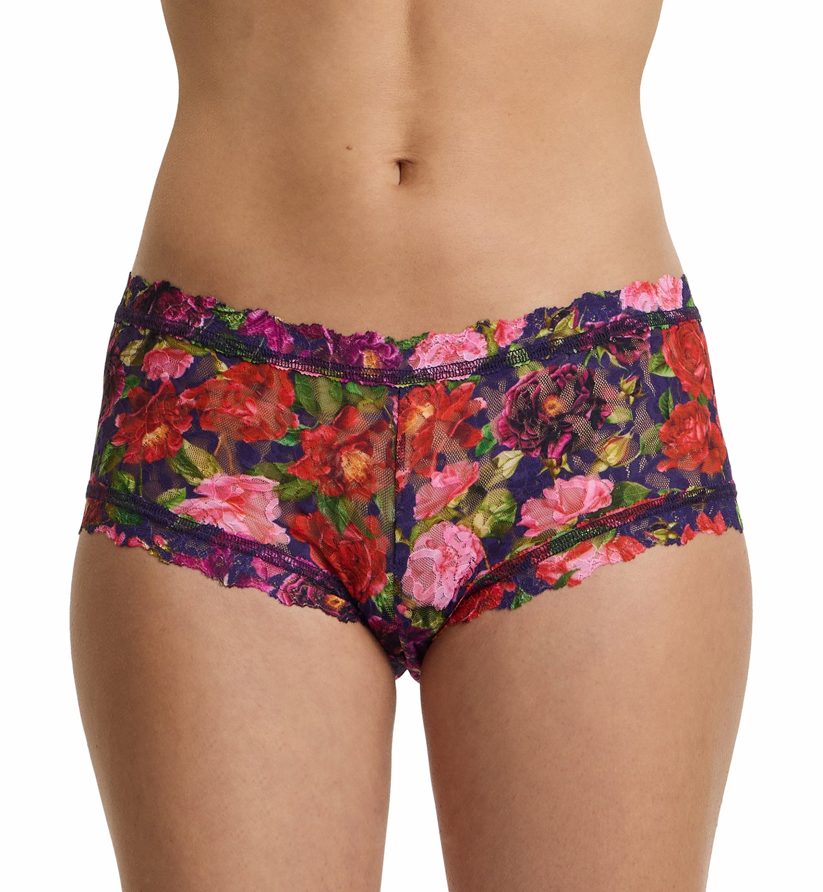 Hanky Panky Signature Lace Printed Boyshort (PR4812P),XS,Winters Tale - Winters Tale,XS