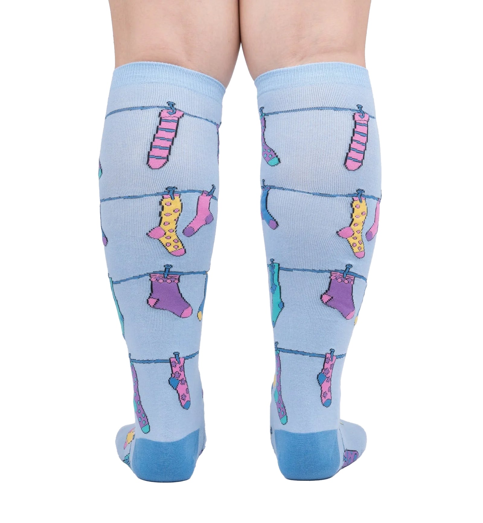 SOCK it to me Unisex Knee High Socks (F0591),Socks on Socks - Socks on Socks,One Size
