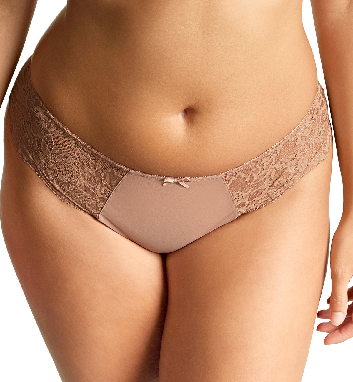 Panache Nina Brazilian Panty Brief (10942),XS,Mocha - Mocha,XS