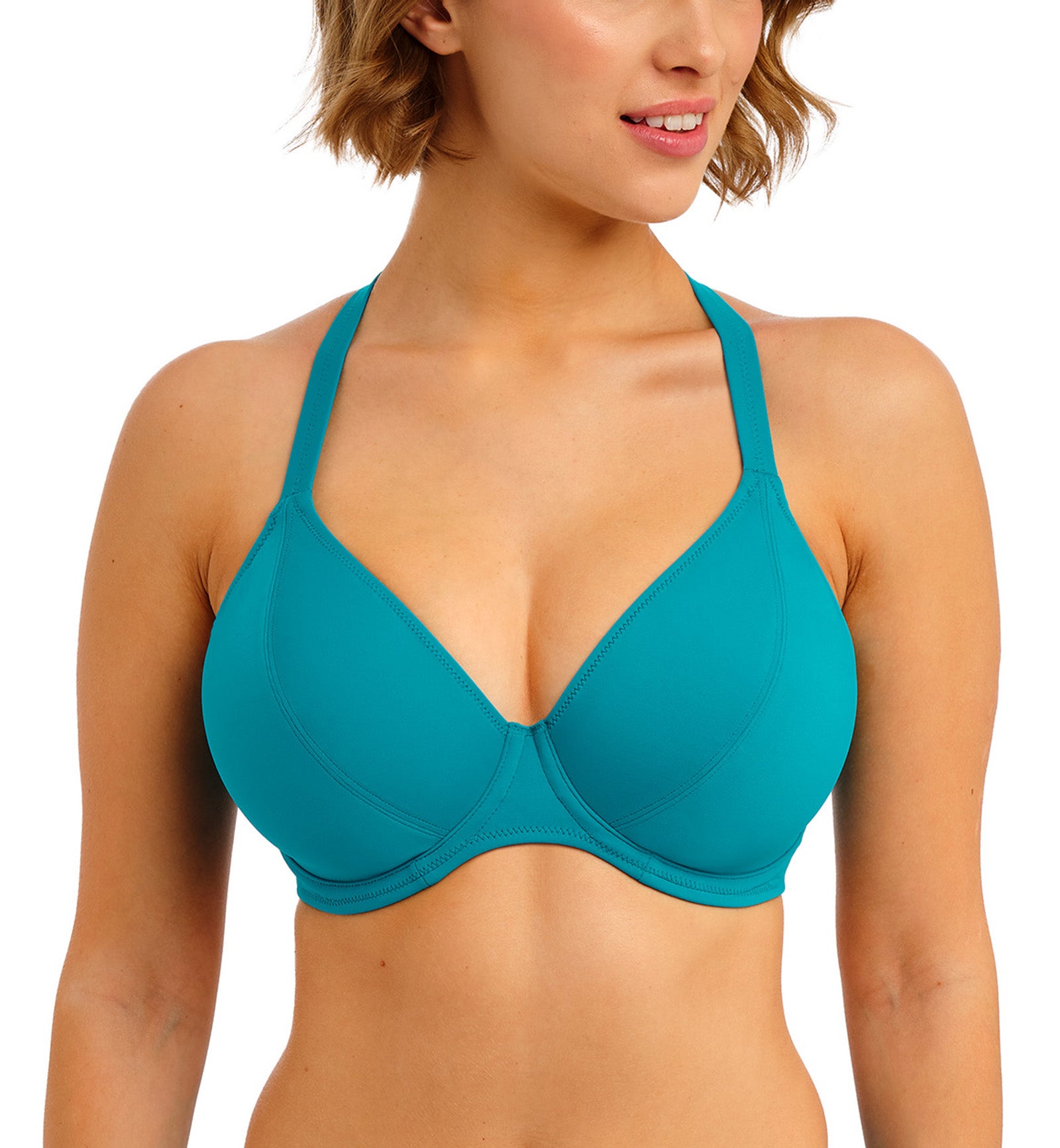 Freya Jewel Cove Underwire Bikini Top (7225),28F,Plain Moonstone - Plain Moonstone,28F