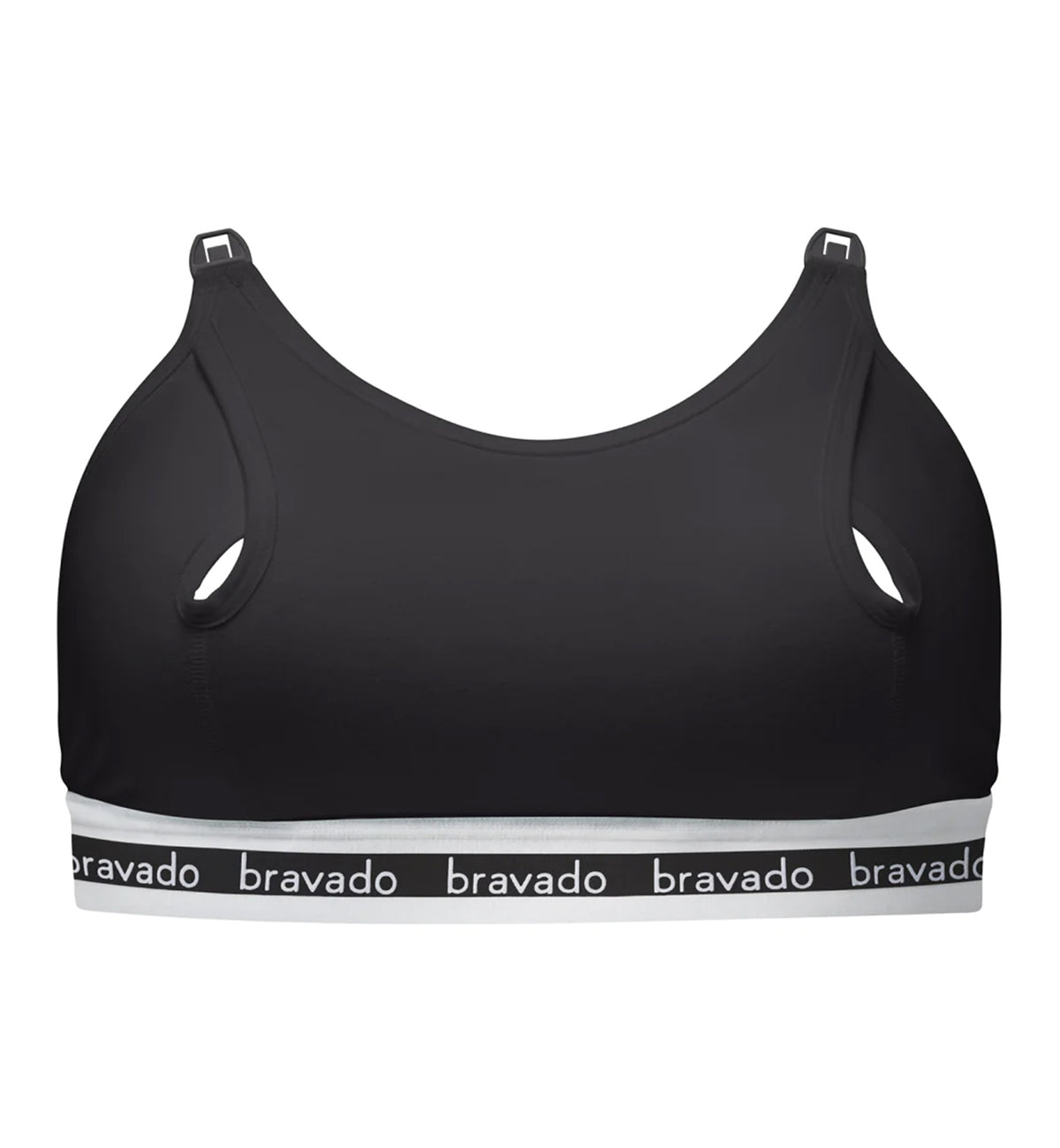 BRAVADO! DESIGNS Clip and Pump Hands-Free Nursing Bra ACCESSORY (9301V)-  Black