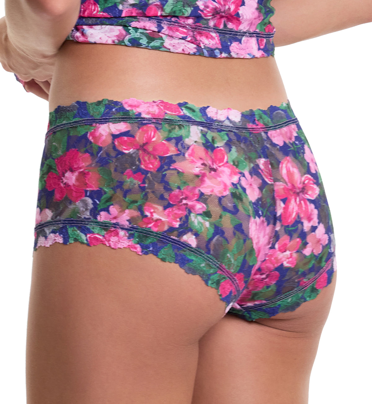 Hanky Panky Signature Lace Printed Boyshort (PR4812P),XS,Tis The Season - Tis The Season,XS