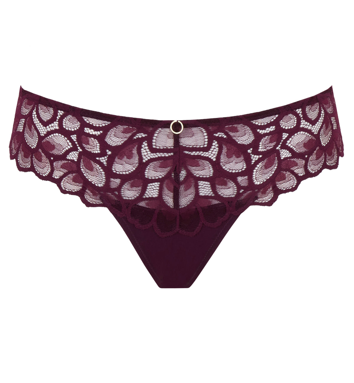 Panache Allure Thong (10769),XS,Plum - Plum,XS